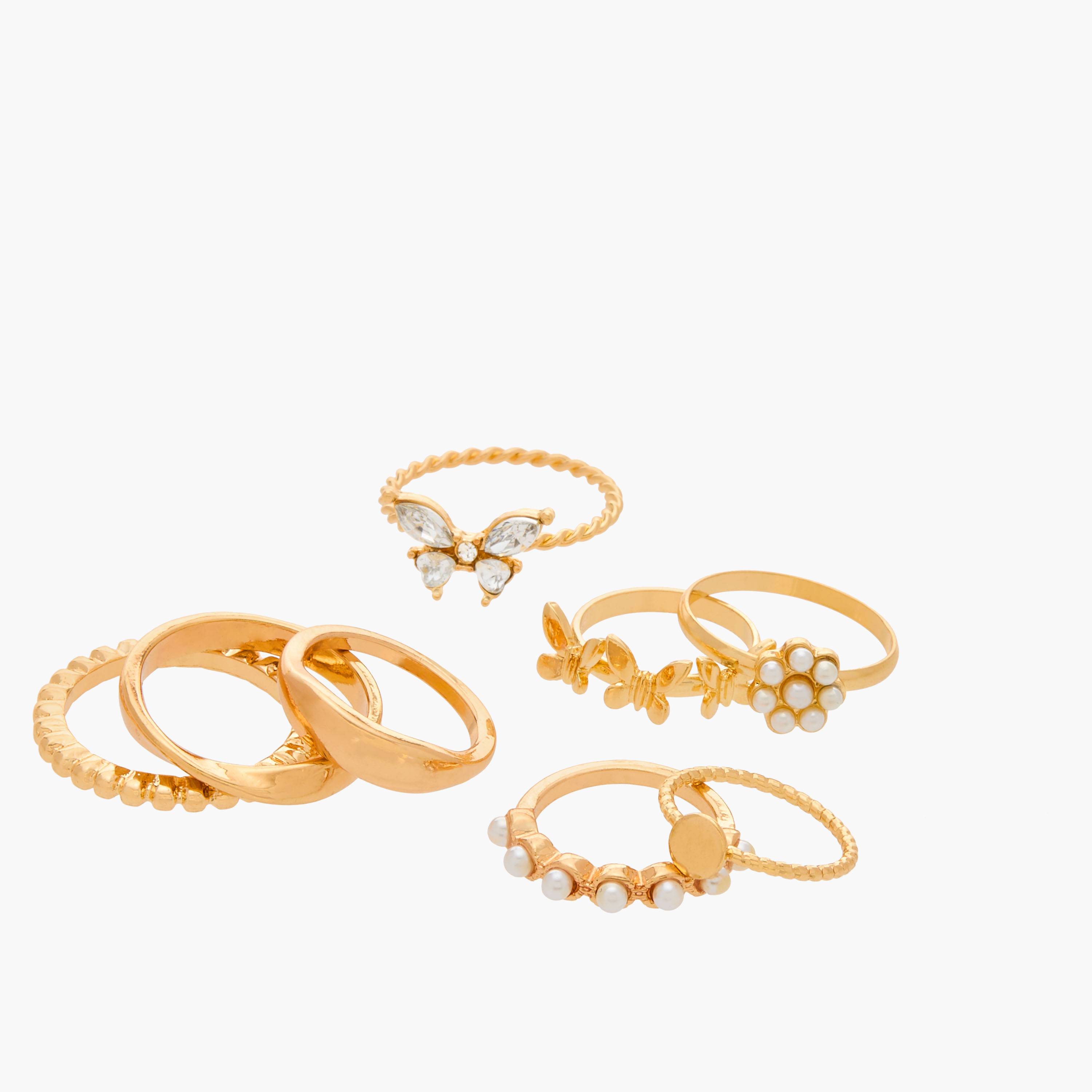 Set of 8 - Gloo Assorted Ring-women-watchesandjewellery-jewellery-rings-image-2