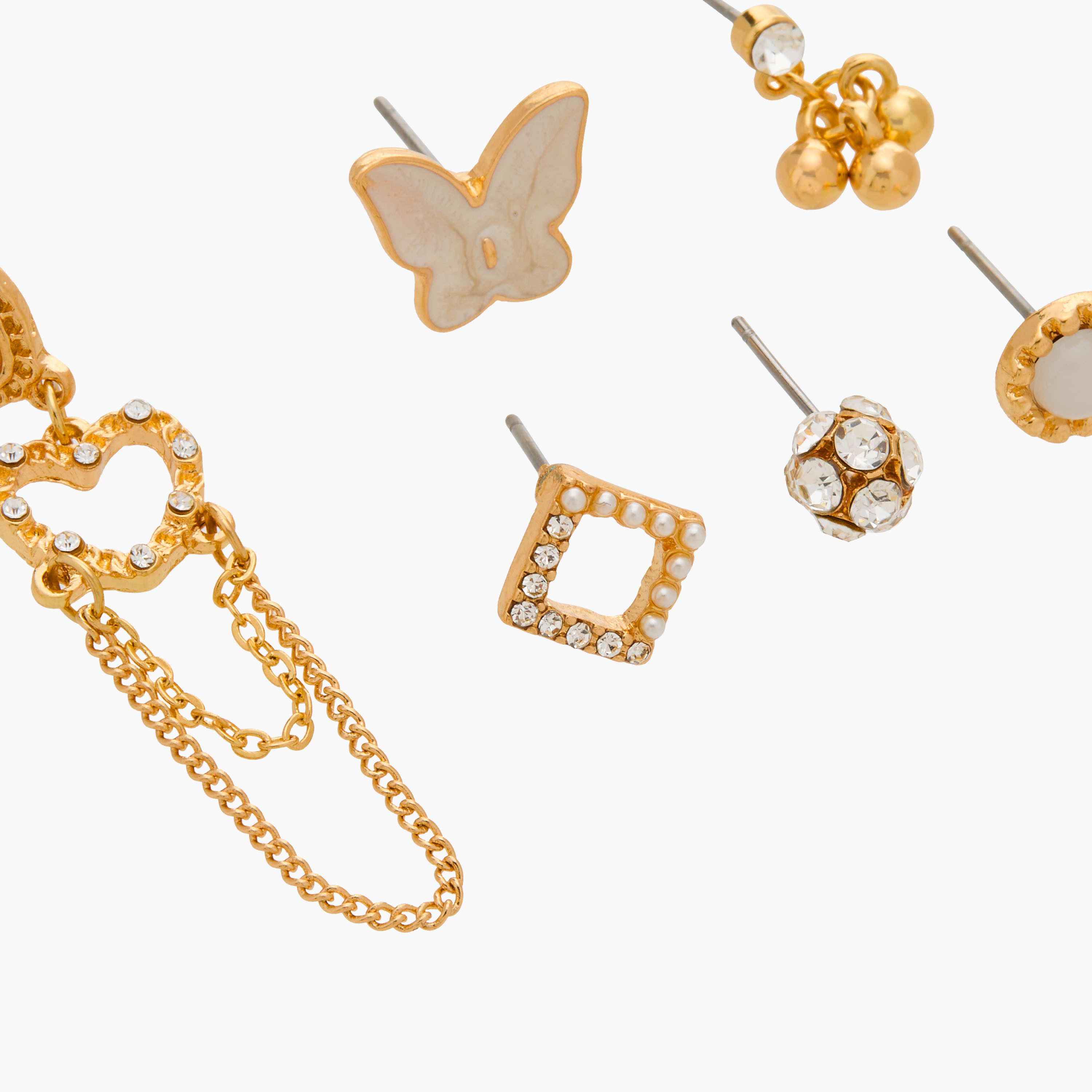 Set of 6 - Gloo Embellished Earrings with Pushback Closure-women-watchesandjewellery-jewellery-earrings-image-3