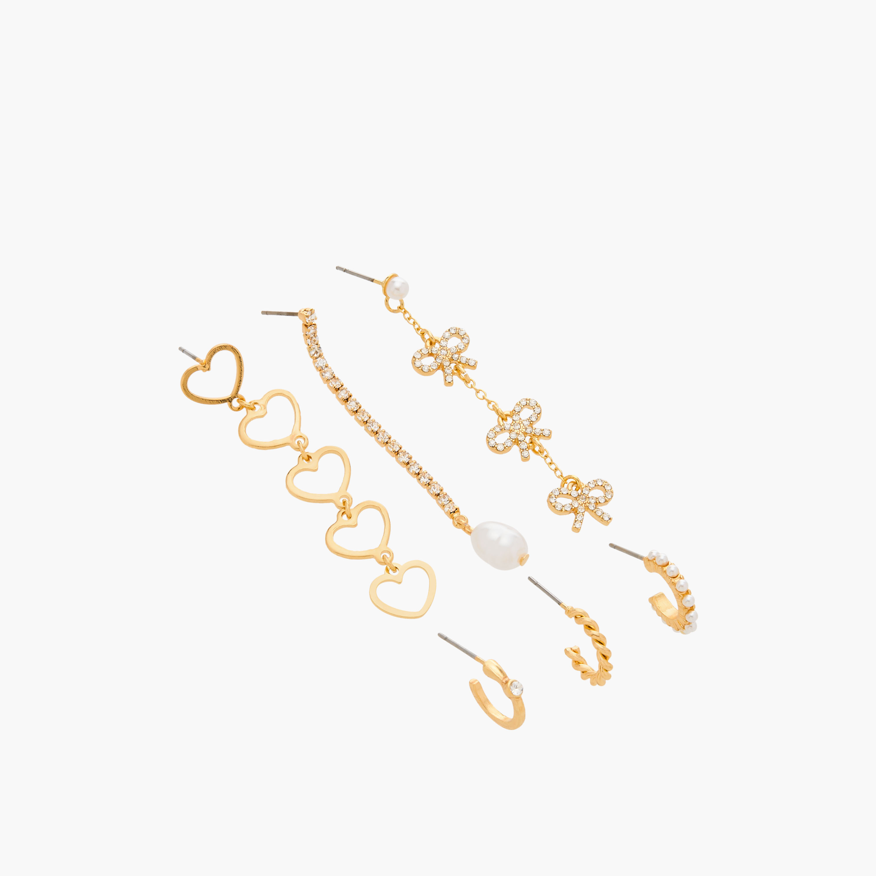 Set of 6 - Gloo Assorted Earring with Pushback Closure-women-watchesandjewellery-jewellery-earrings-image-2
