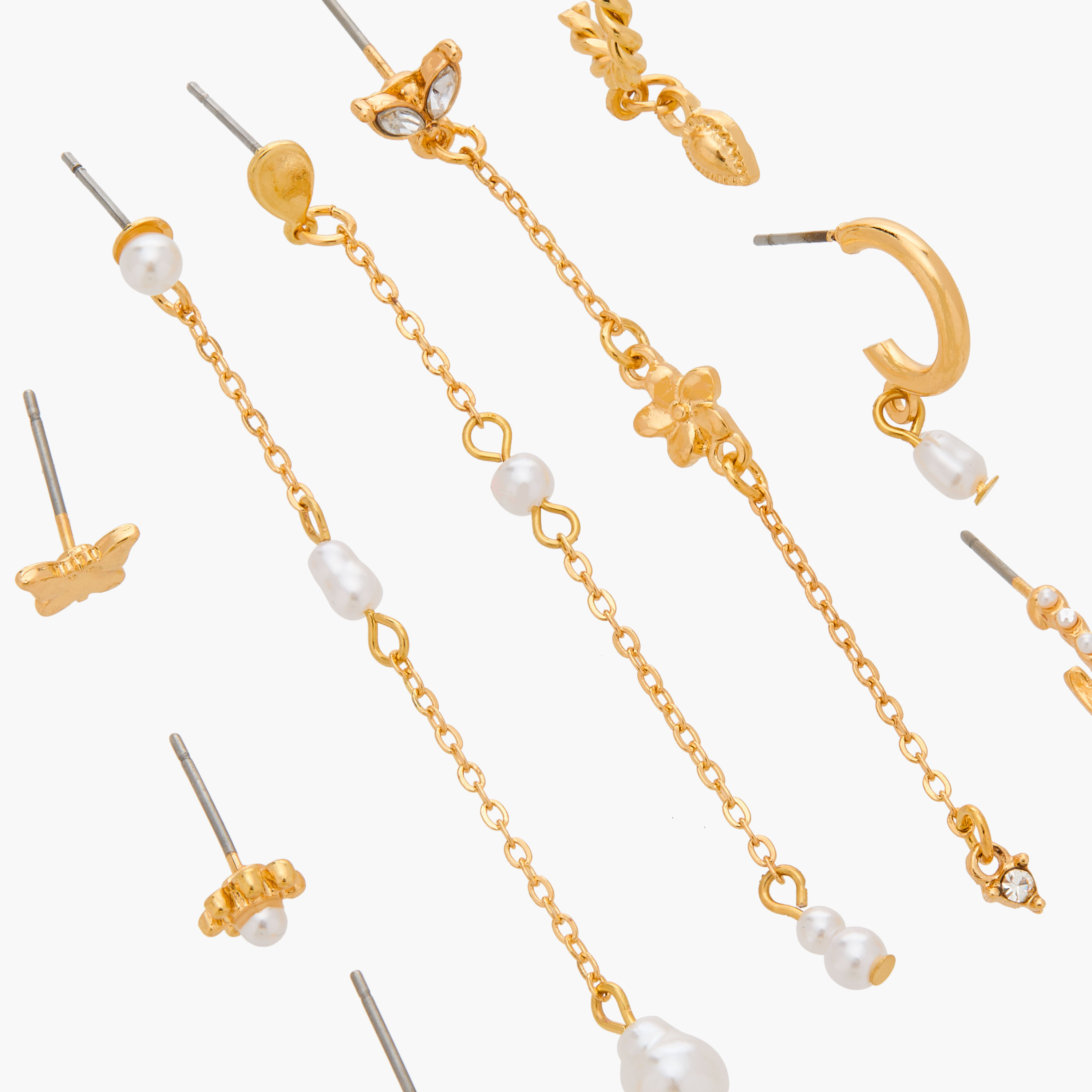 Set of 9 - Gloo Embellished Earring with Pushback Closure-women-watchesandjewellery-jewellery-earrings-image-3