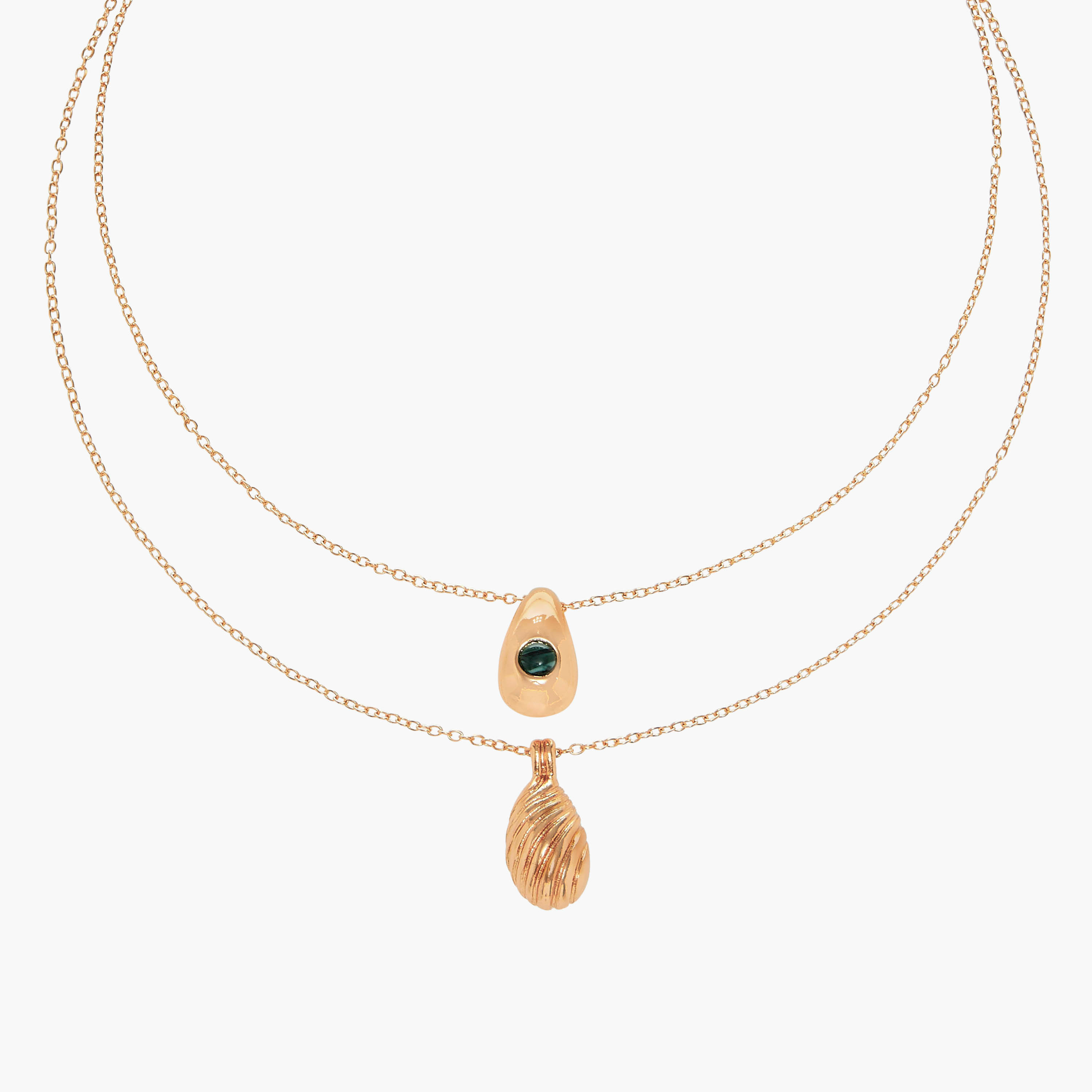 عقد سلسلة بطبقات ودلاية ومشبك إغلاق-women-watchesandjewellery-jewellery-necklacesandpendants-image-2