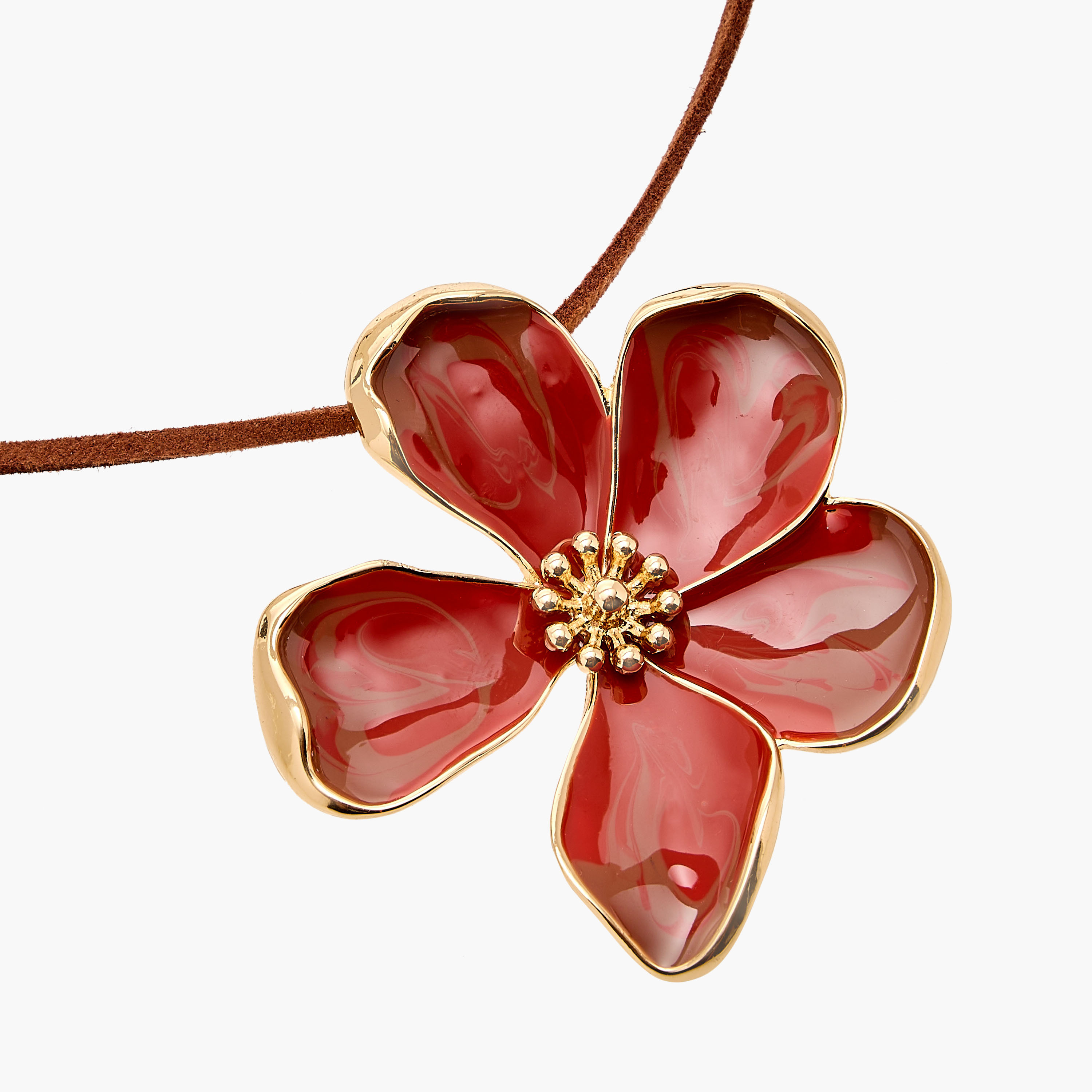 عقد بدلاية زهرية ومشبك إغلاق-women-watchesandjewellery-jewellery-necklacesandpendants-image-5