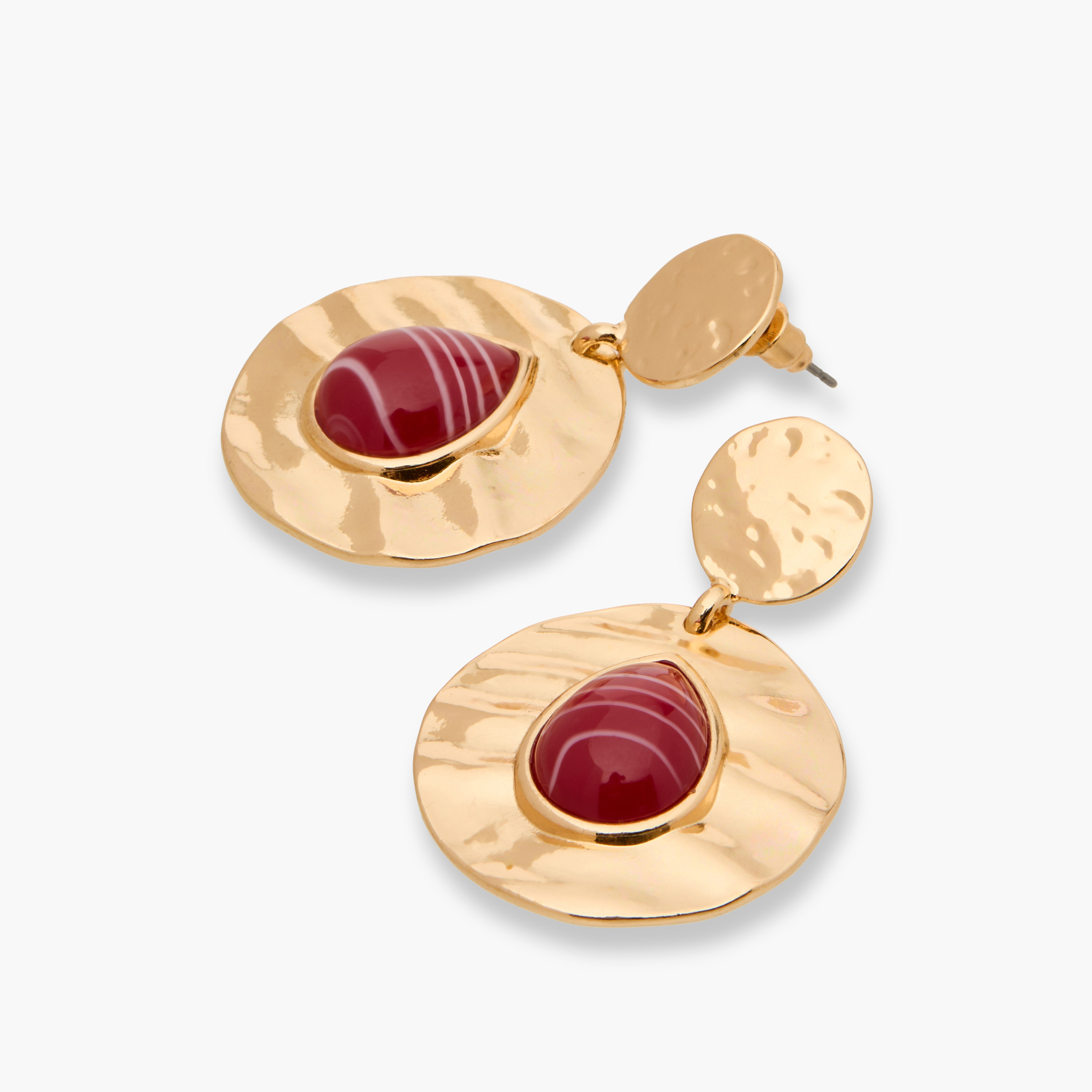 Resin Detail Drop Earrings with Pushback Closure-women-watchesandjewellery-jewellery-earrings-image-4