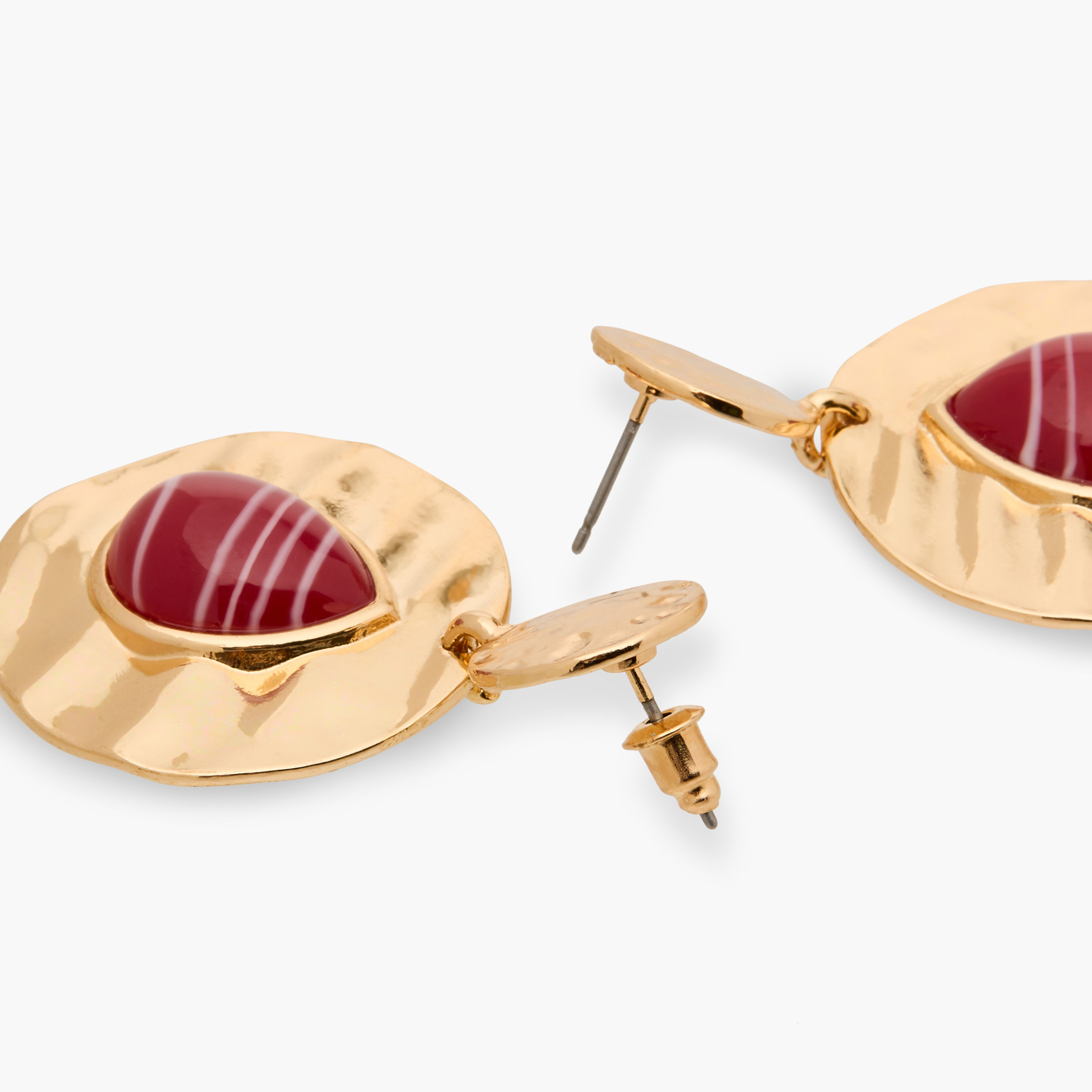 Resin Detail Drop Earrings with Pushback Closure-women-watchesandjewellery-jewellery-earrings-image-5