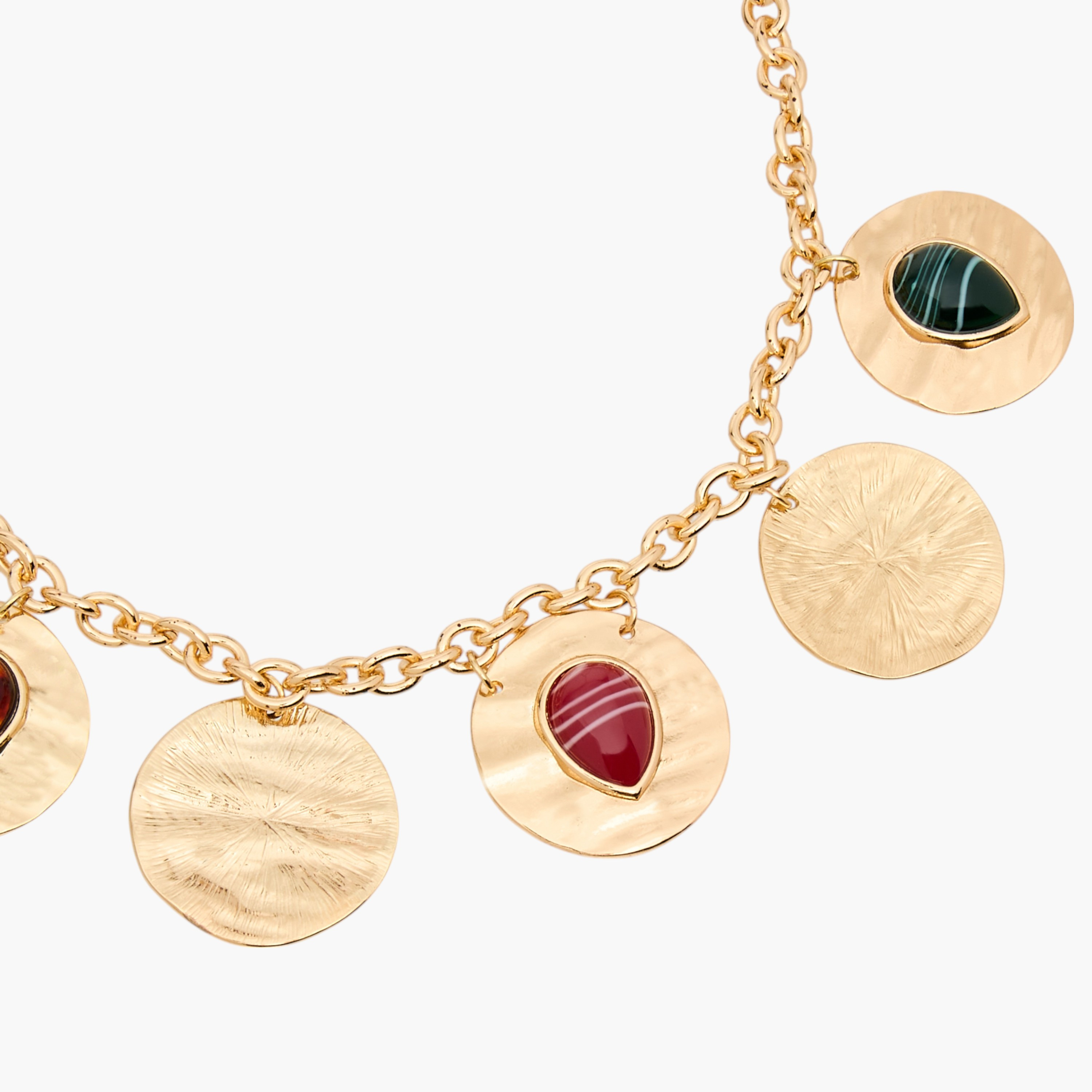 Resin Detail Charm Necklace with Lobster Clasp Closure-women-watchesandjewellery-jewellery-necklacesandpendants-image-3