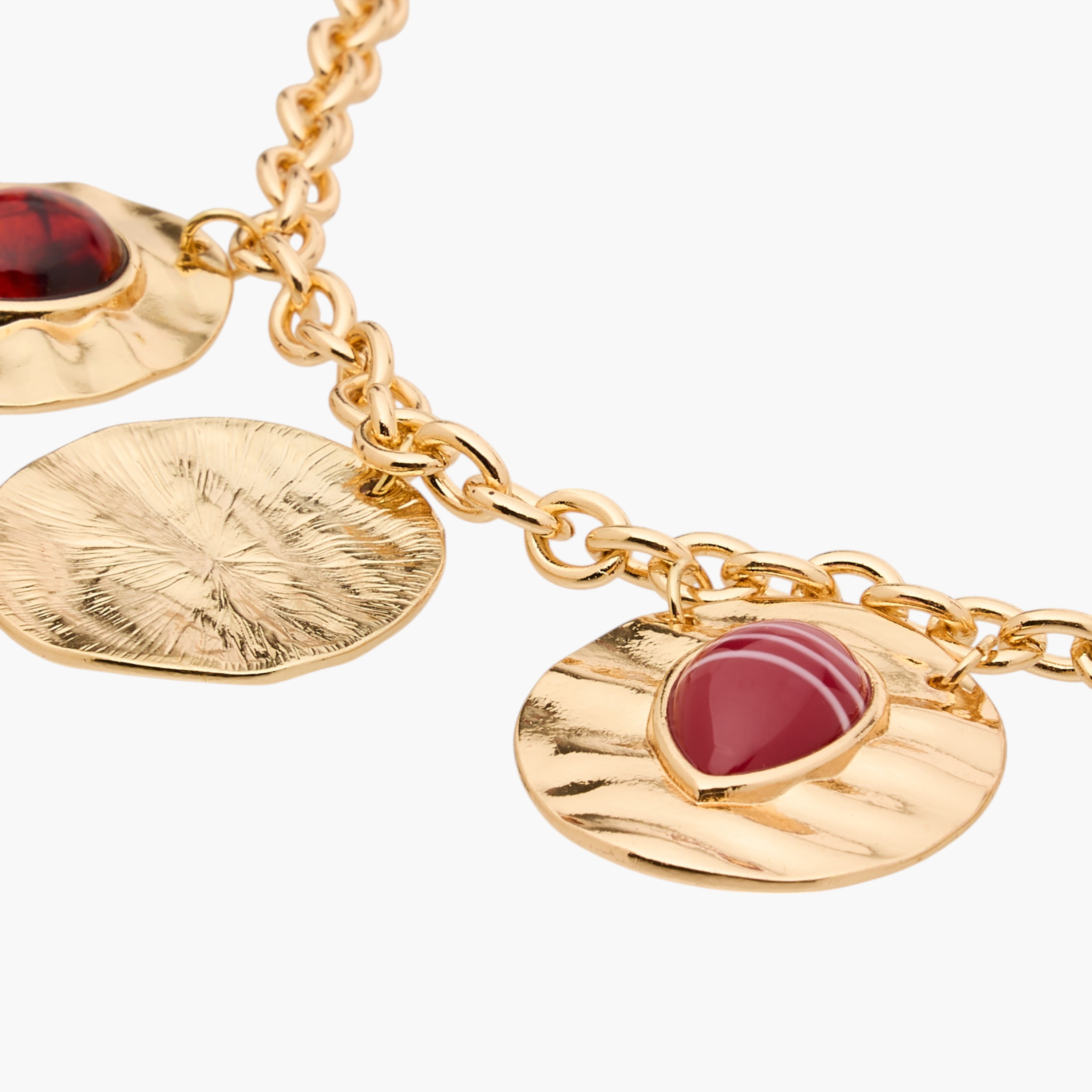 Resin Detail Charm Necklace with Lobster Clasp Closure-women-watchesandjewellery-jewellery-necklacesandpendants-image-5