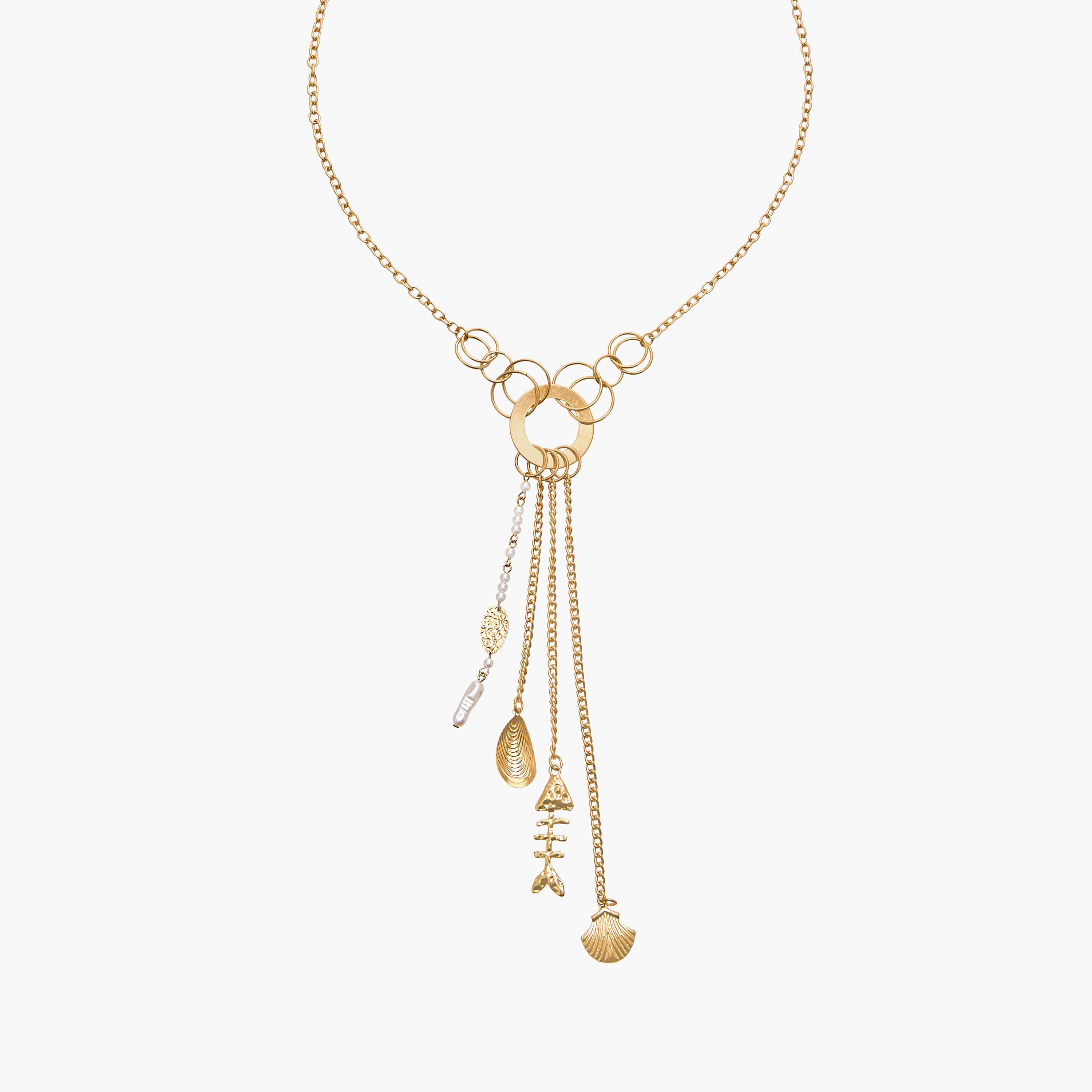 Tassled Charm Necklace with Lobster Clasp Closure-women-watchesandjewellery-jewellery-necklacesandpendants-image-4