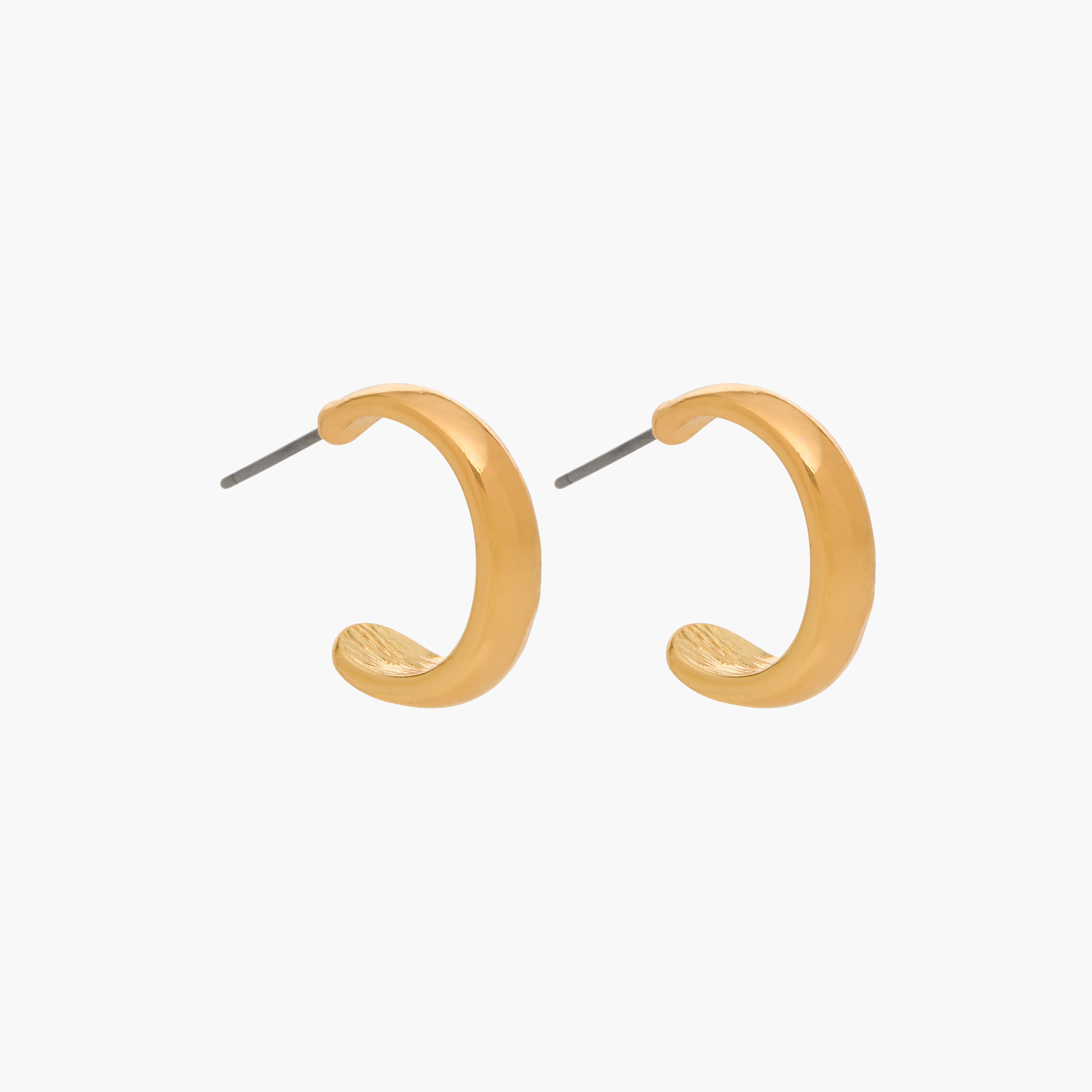Set of 2 - Metallic Hoop Earrings with Pushback Closure-women-watchesandjewellery-jewellery-earrings-image-5