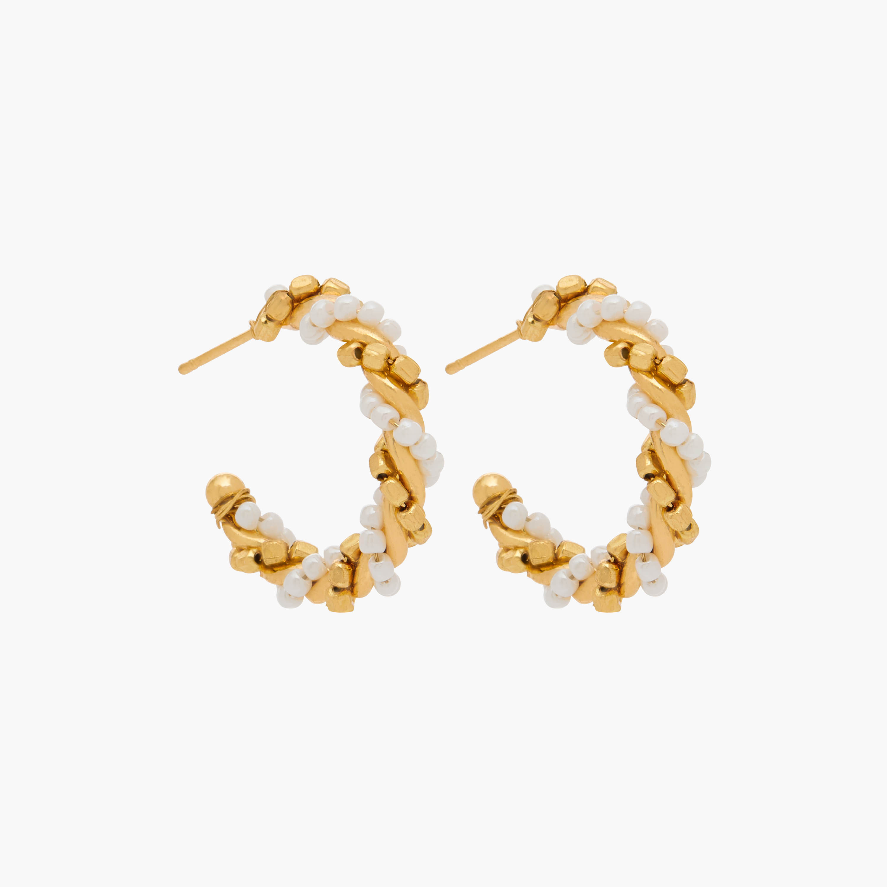 Set of 2 - Metallic Hoop Earrings with Pushback Closure-women-watchesandjewellery-jewellery-earrings-image-6