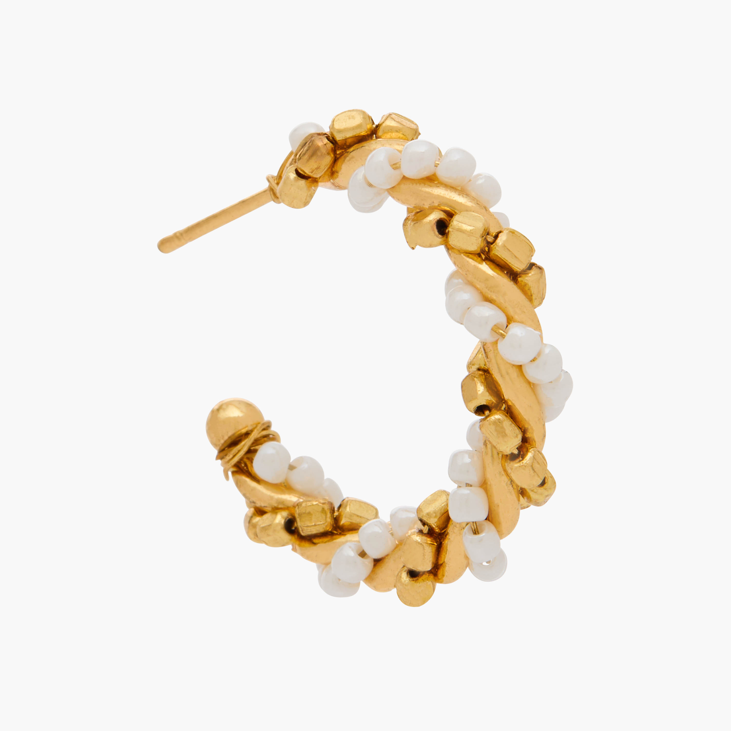 Set of 2 - Metallic Hoop Earrings with Pushback Closure-women-watchesandjewellery-jewellery-earrings-image-8
