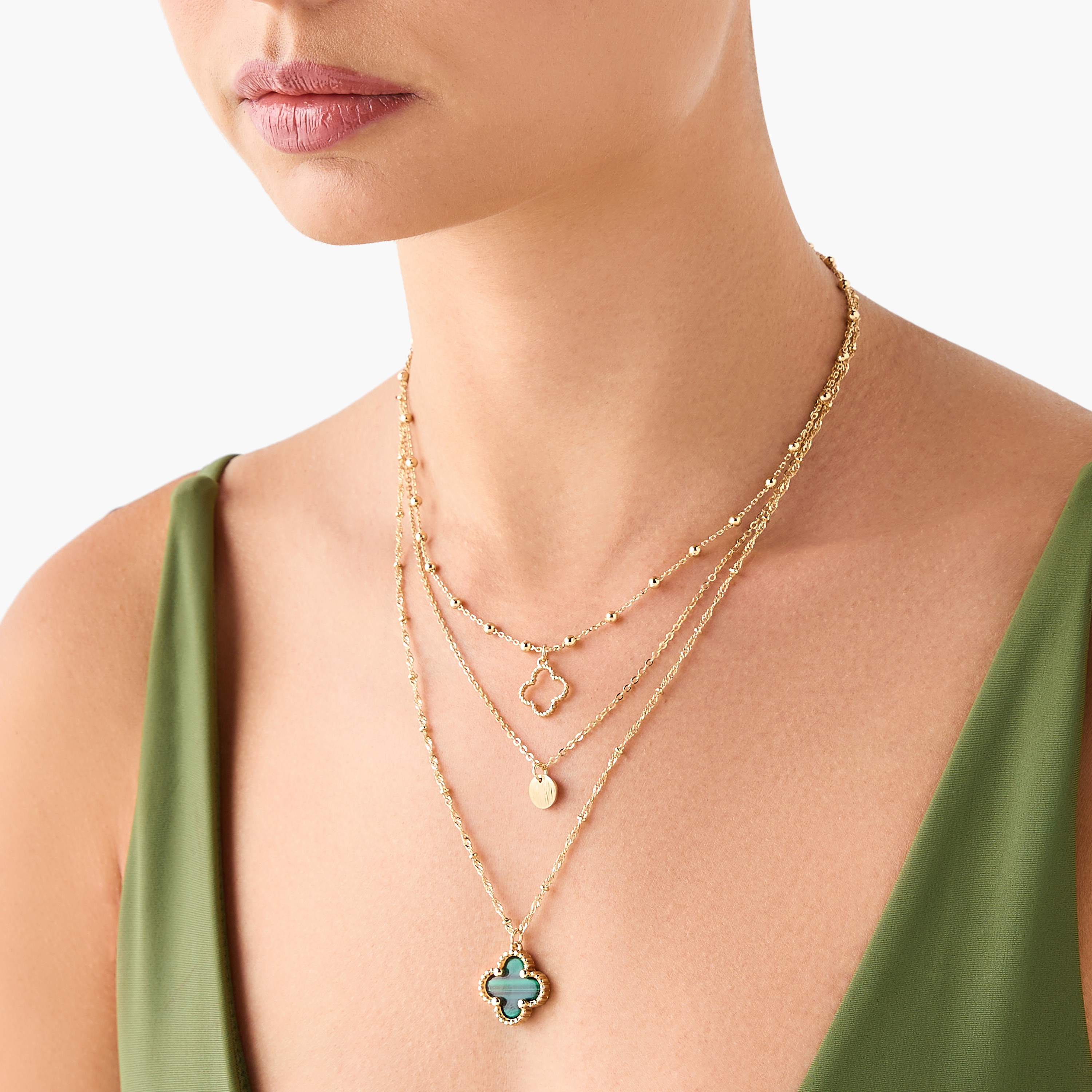 عقد بطبقات ودلايات ومشبك إغلاق-women-watchesandjewellery-jewellery-necklacesandpendants-image-2