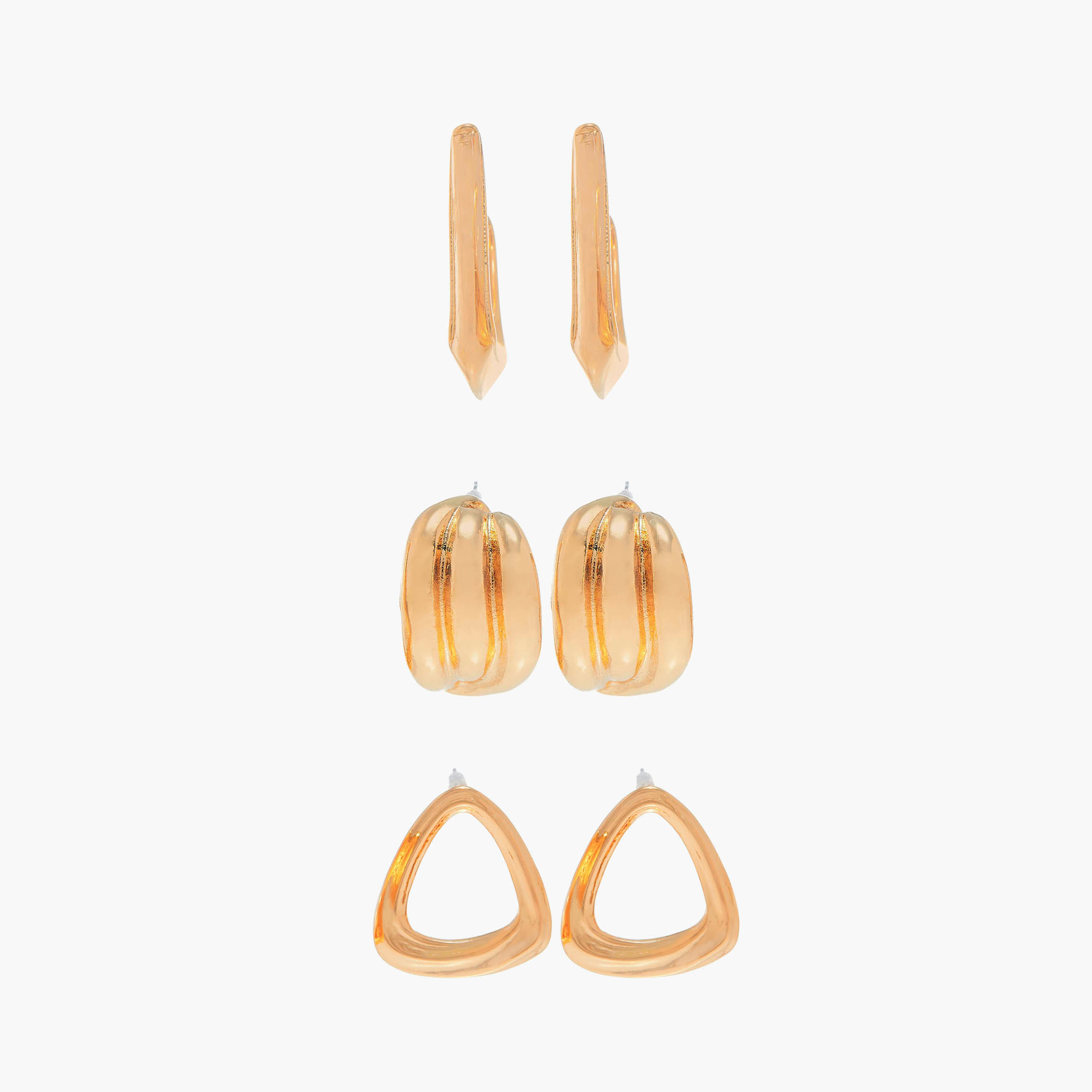 Set of 3 - Assorted Earrings with Pushback Closure-women-watchesandjewellery-jewellery-earrings-image-1
