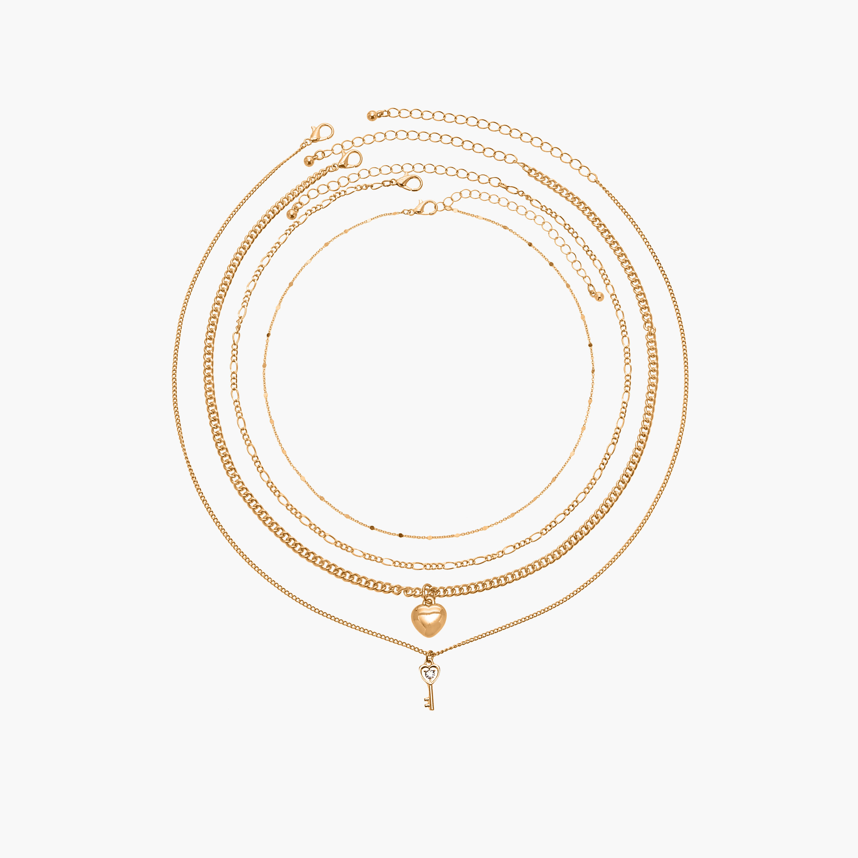 Set of 4 - Assorted Necklace with Lobster Clasp Closure-women-watchesandjewellery-jewellery-necklacesandpendants-image-1