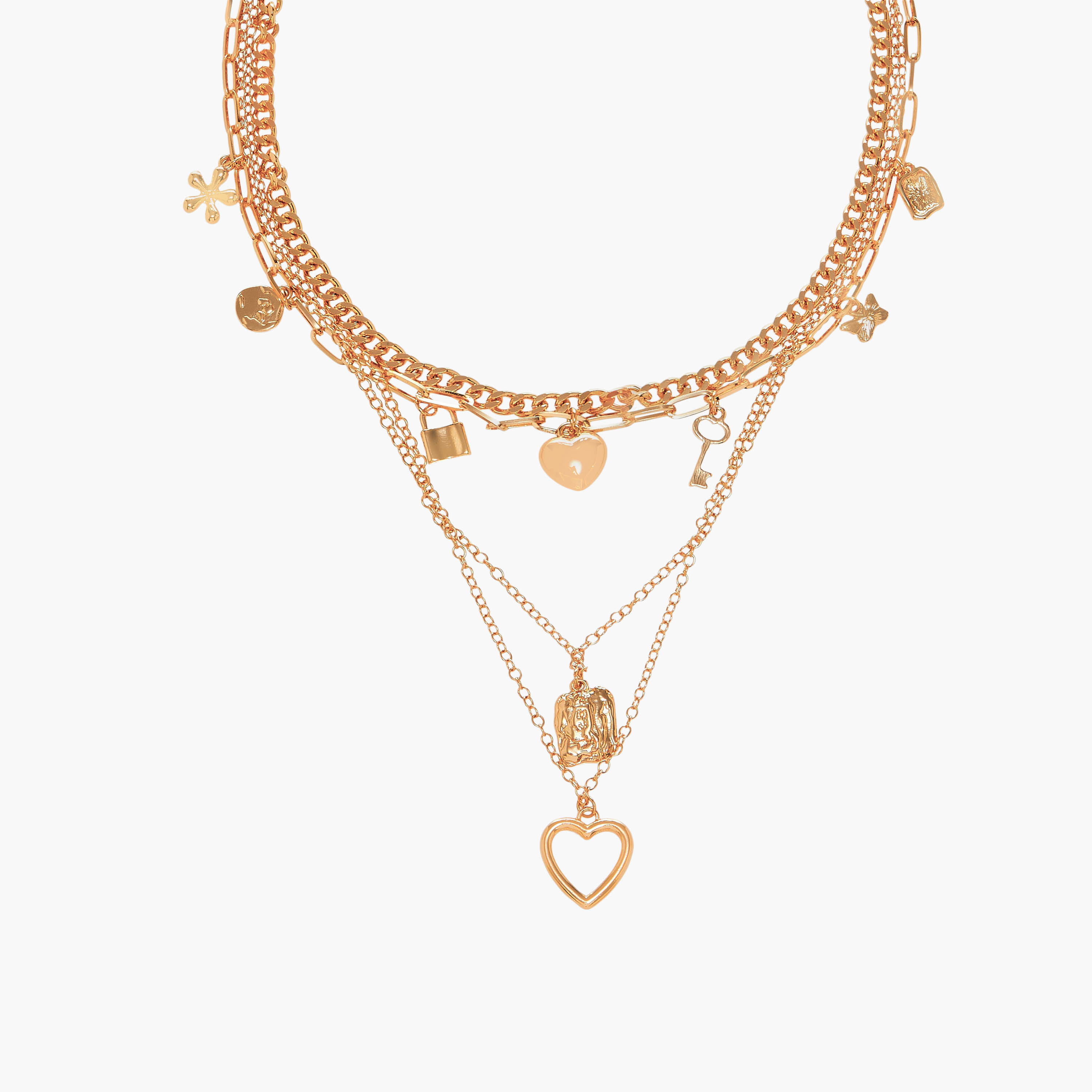 عقد متعدد الطبقات بمشبك إغلاق-women-watchesandjewellery-jewellery-necklacesandpendants-image-3