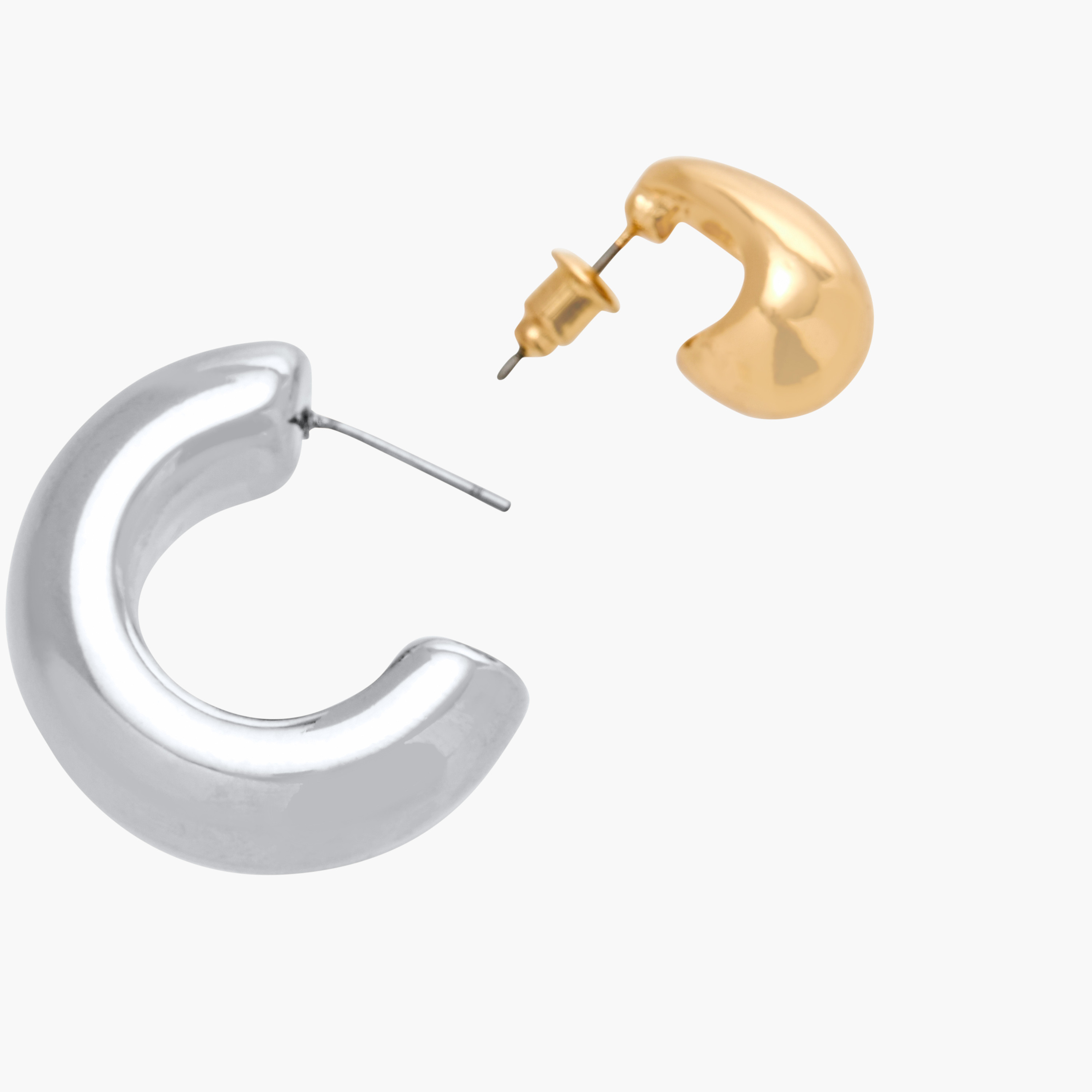 Set of 5 - Metallic Orb Ear Cuff Earrings with Pushback-women-watchesandjewellery-jewellery-earrings-image-7