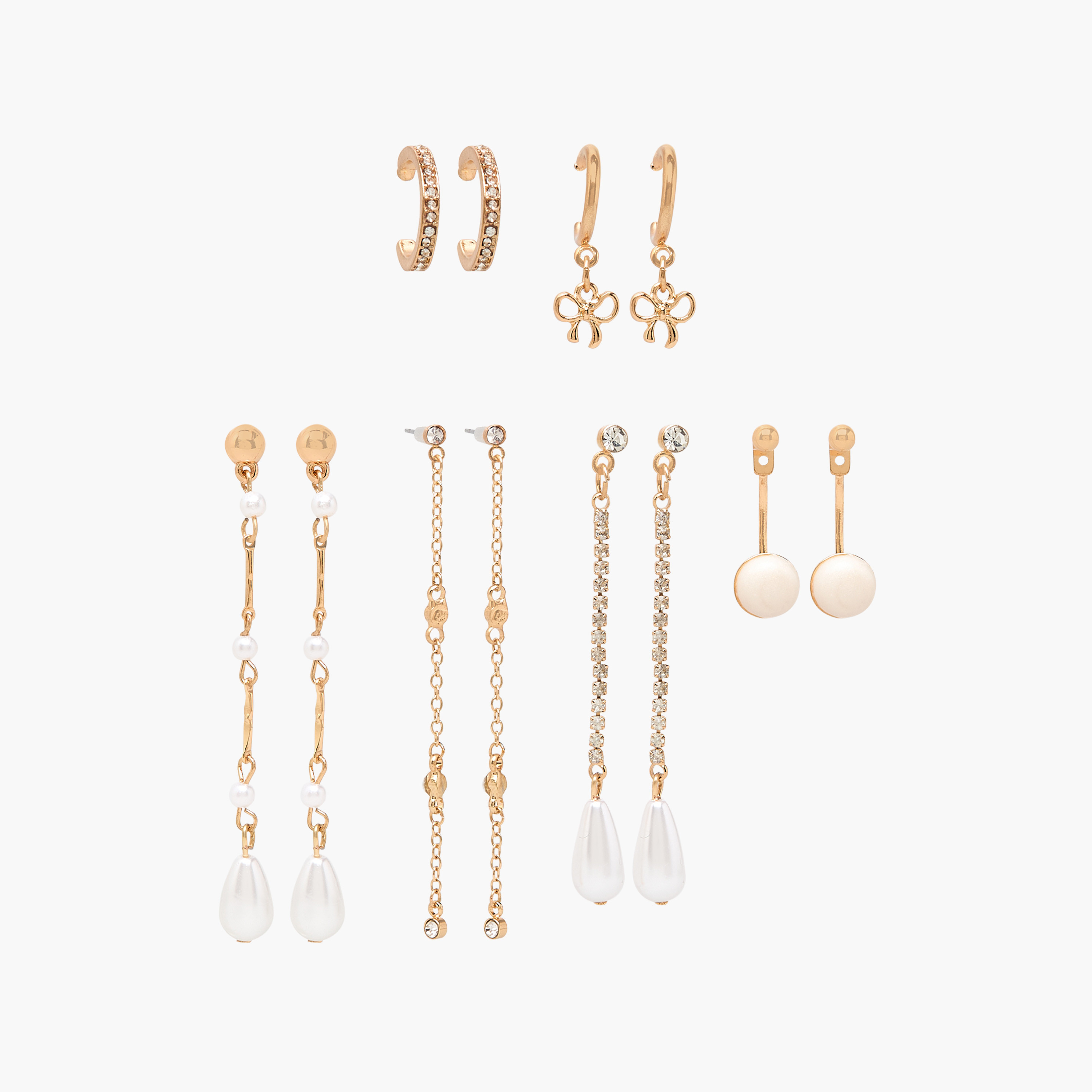Set of 6 - Assorted Earrings-women-watchesandjewellery-jewellery-earrings-image-2