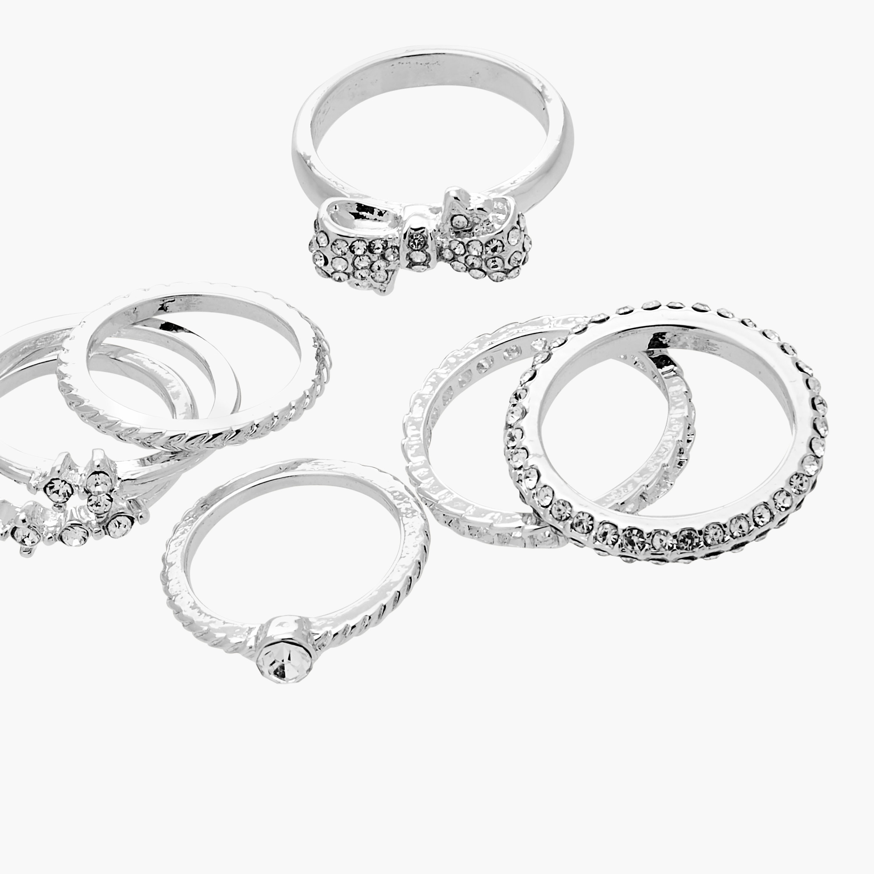 خواتم ميتالك متنوعة - طقم من 7-women-watchesandjewellery-jewellery-rings-image-3