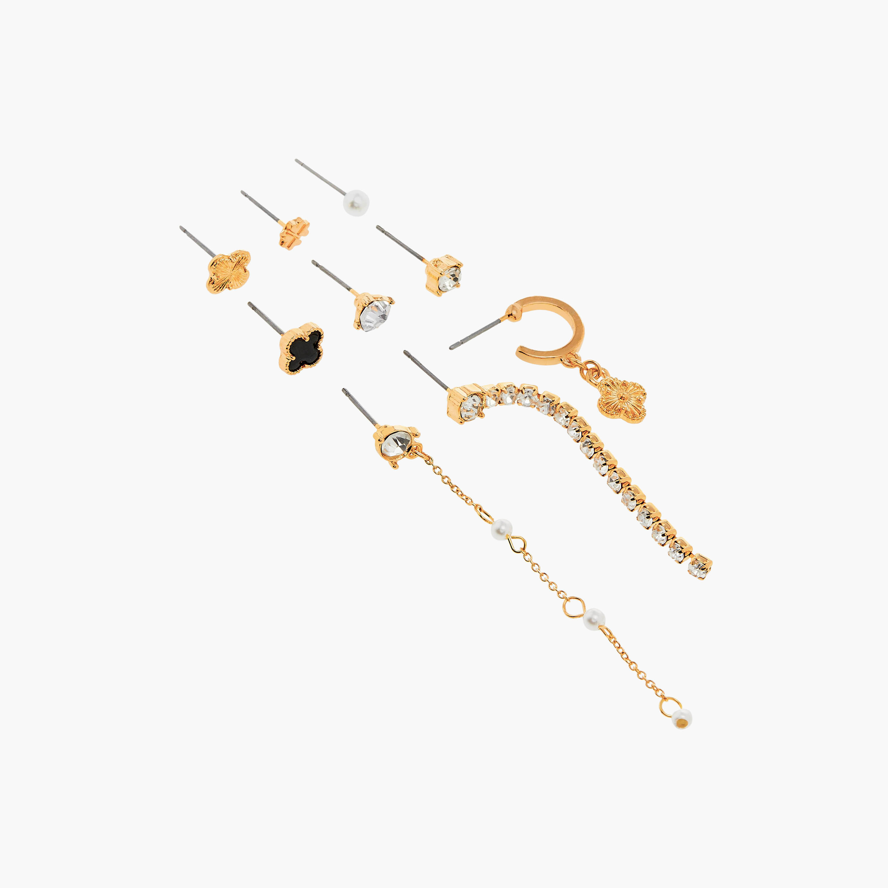 Set of 9 - Assorted Earrings with Pushback Closure-women-watchesandjewellery-jewellery-earrings-image-3
