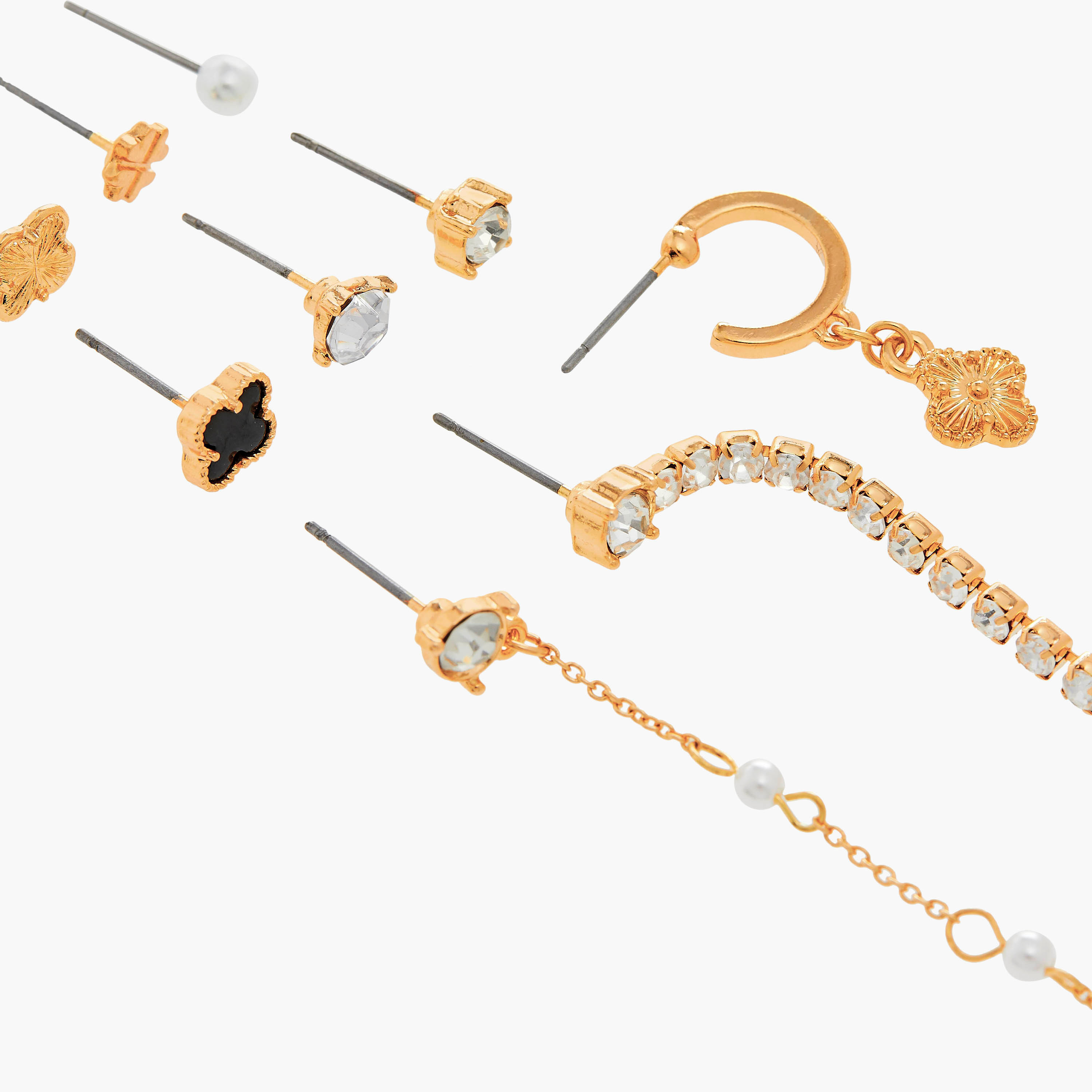 Set of 9 - Assorted Earrings with Pushback Closure-women-watchesandjewellery-jewellery-earrings-image-4