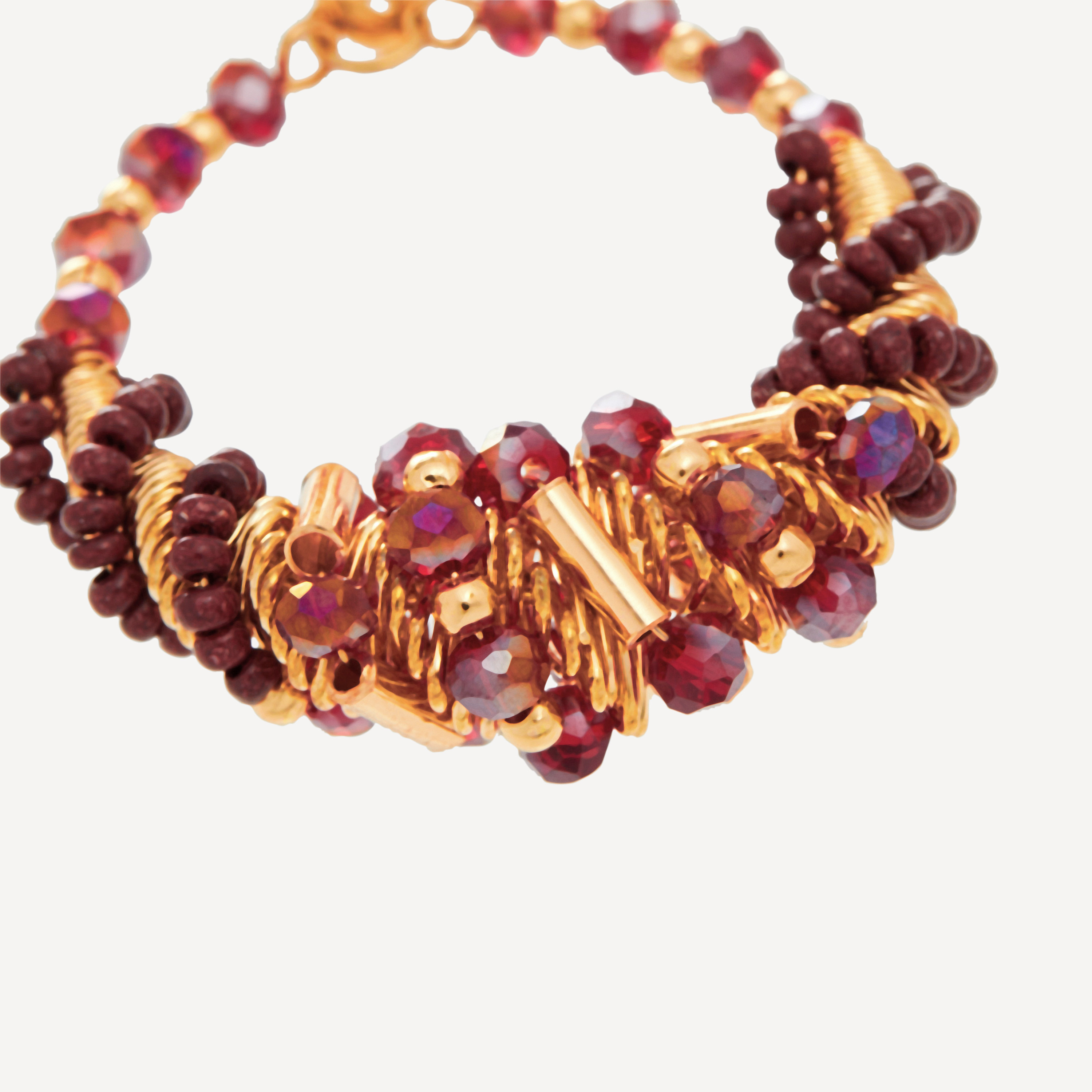 حلق متدلي مزين بالخرز بمكبس إغلاق خلفي-women-watchesandjewellery-jewellery-earrings-image-4