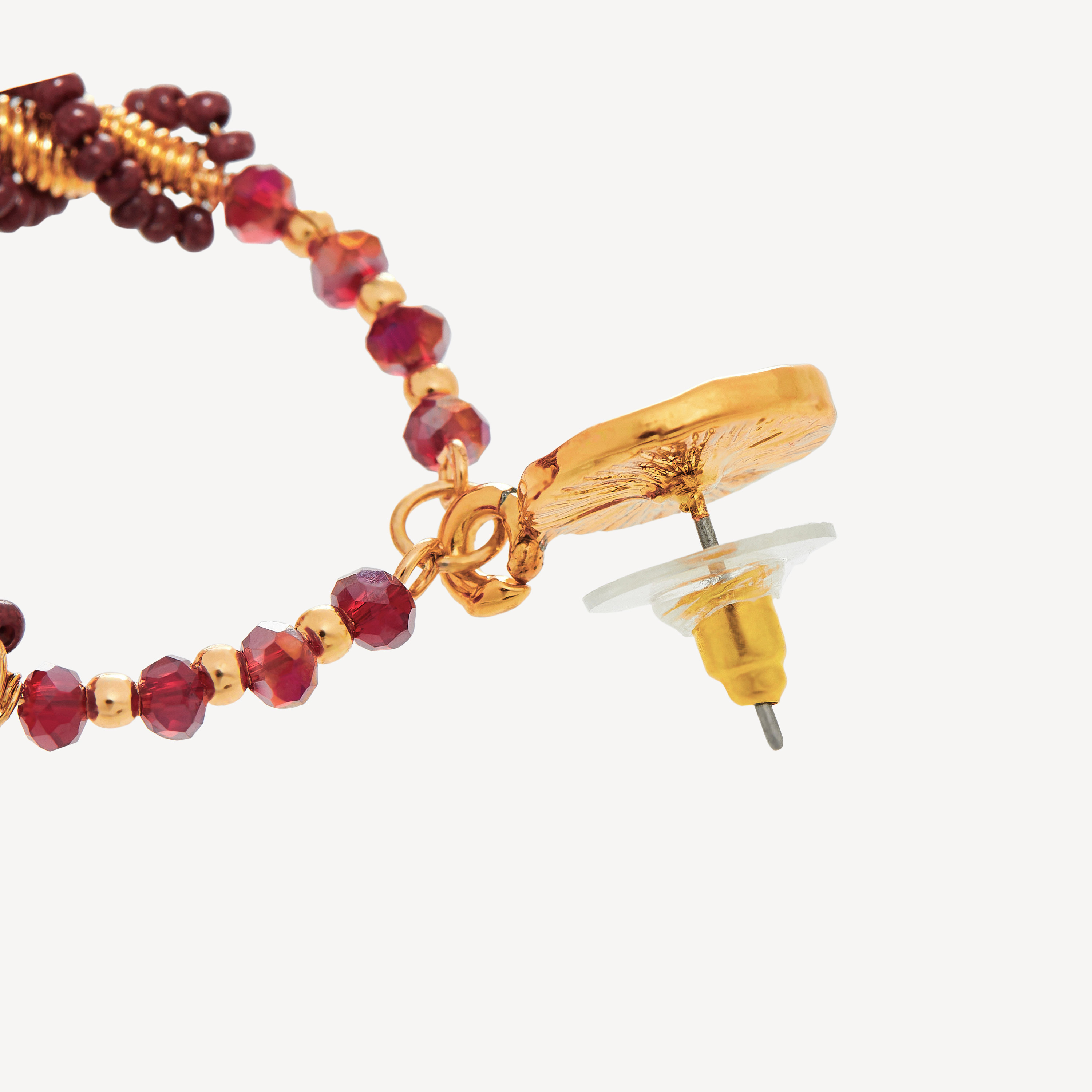 حلق متدلي مزين بالخرز بمكبس إغلاق خلفي-women-watchesandjewellery-jewellery-earrings-image-5