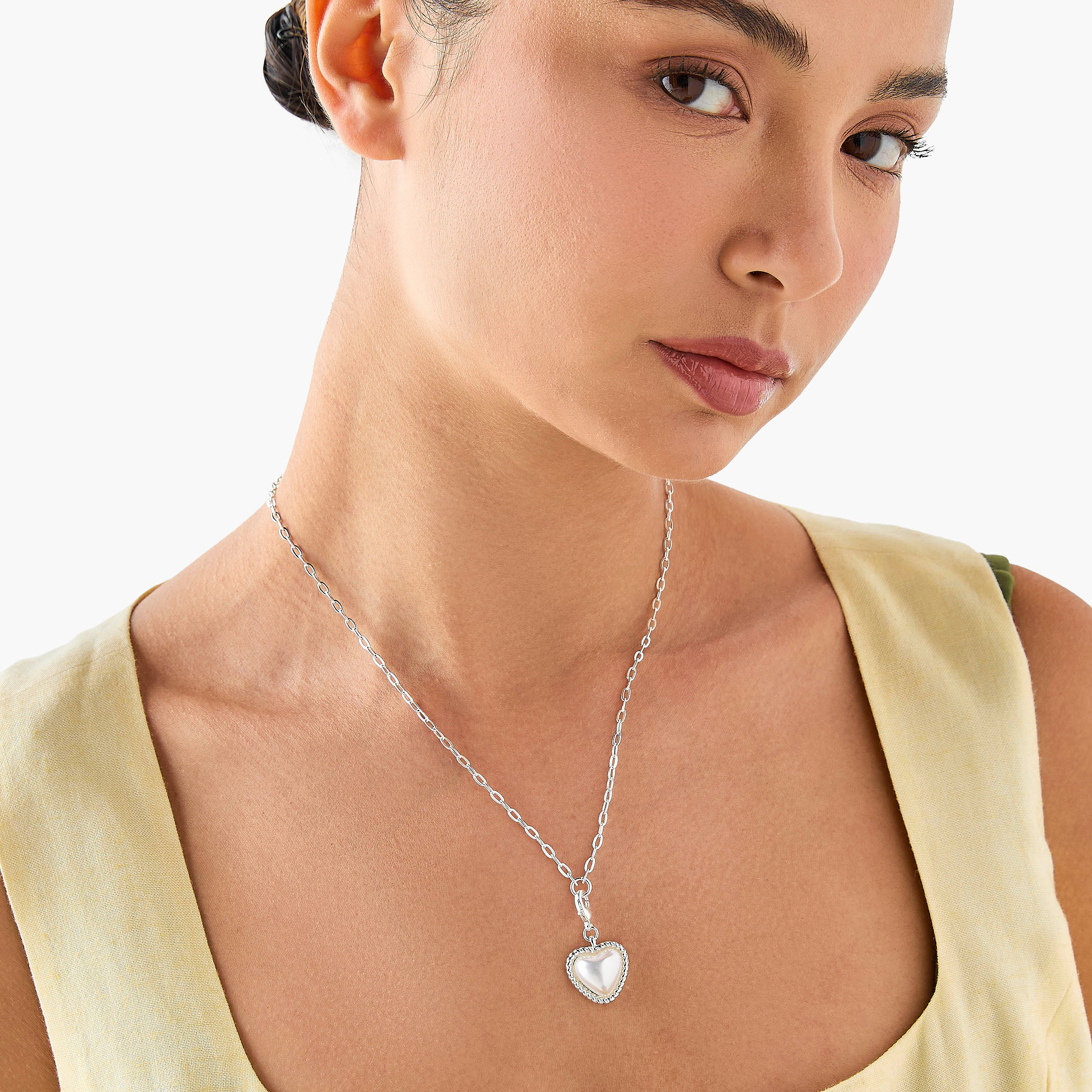 Metallic Chain Pendant Necklace with Charms-women-watchesandjewellery-jewellery-necklacesandpendants-image-3