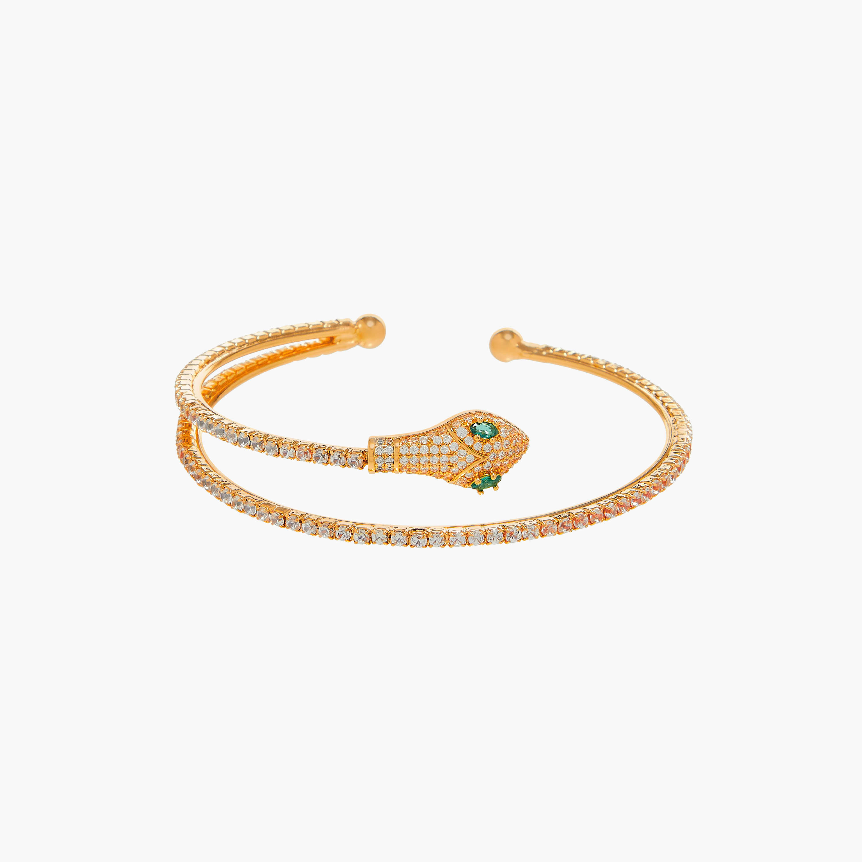 أسورة مزينة بتصميم ثعبان-women-watchesandjewellery-jewellery-banglesandbracelets-image-1