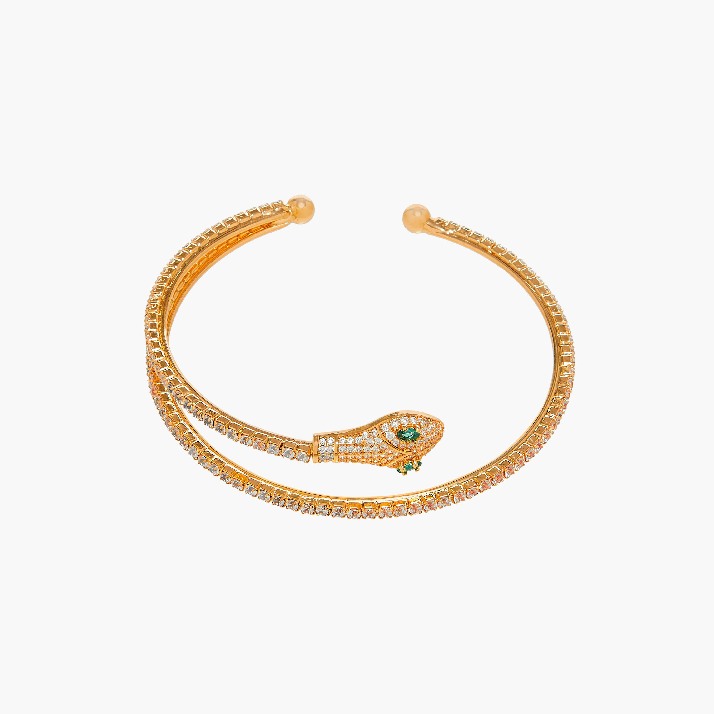أسورة مزينة بتصميم ثعبان-women-watchesandjewellery-jewellery-banglesandbracelets-image-3