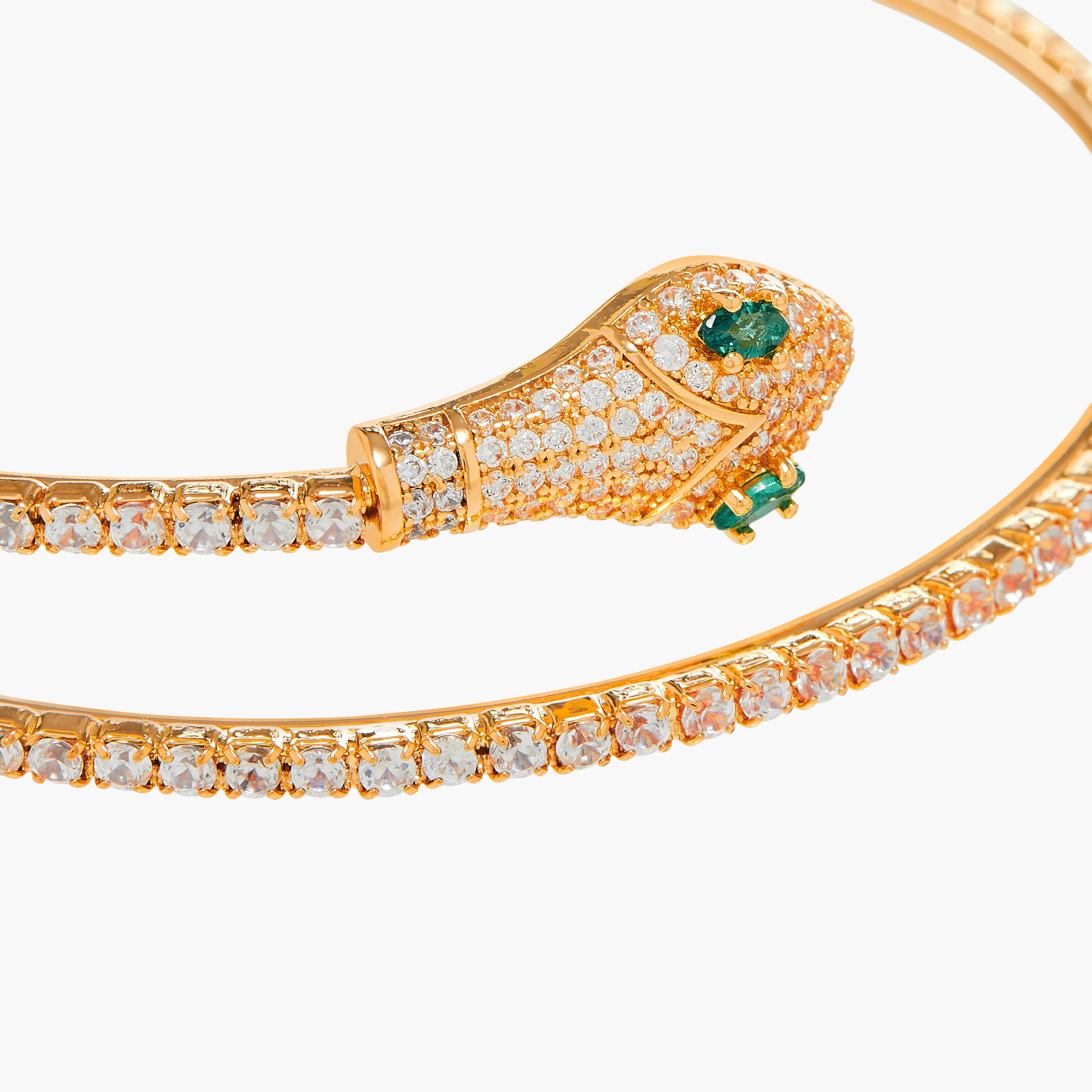 أسورة مزينة بتصميم ثعبان-women-watchesandjewellery-jewellery-banglesandbracelets-image-4