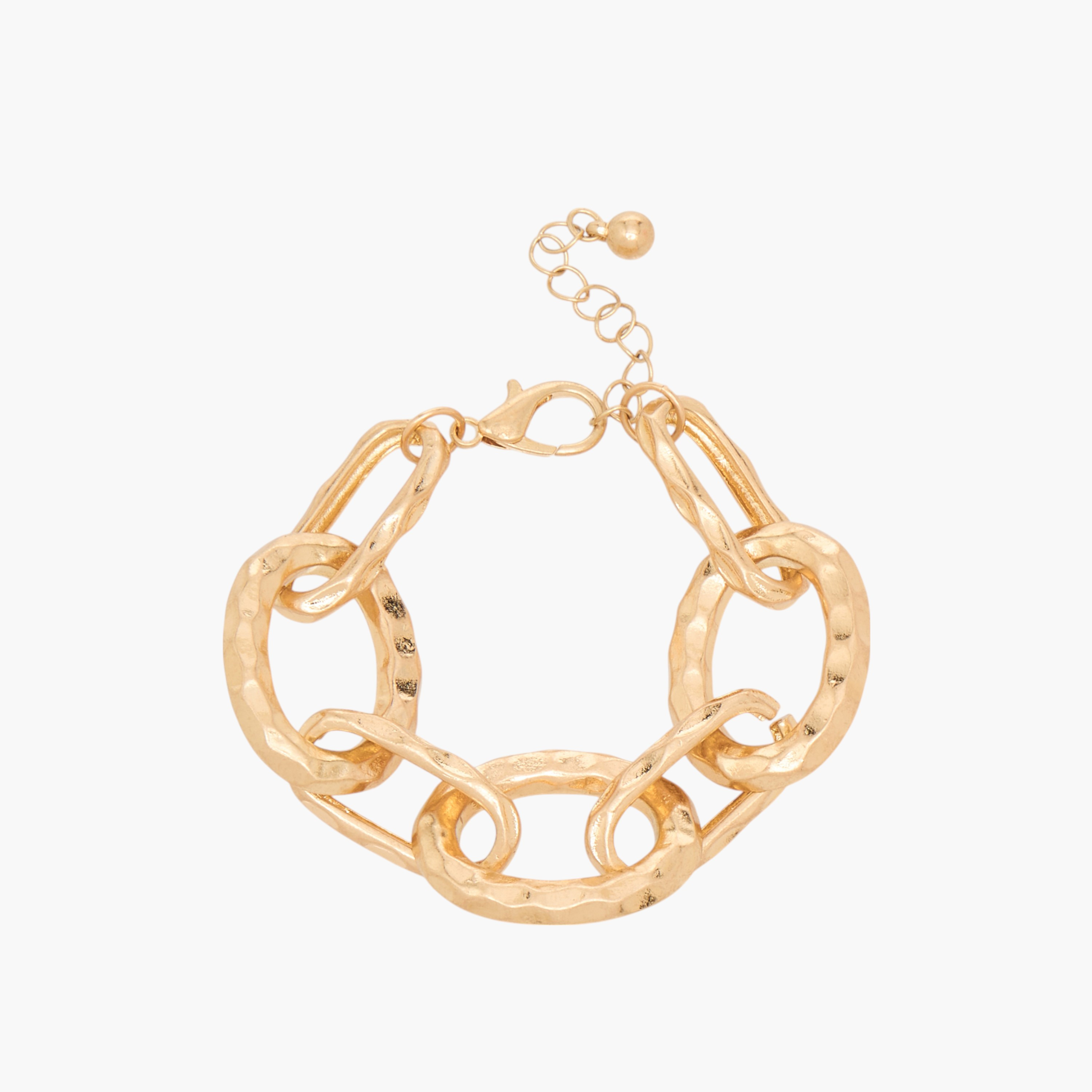 Chunky Chain Bracelet with Lobster Clasp Closure-women-watchesandjewellery-jewellery-banglesandbracelets-image-3