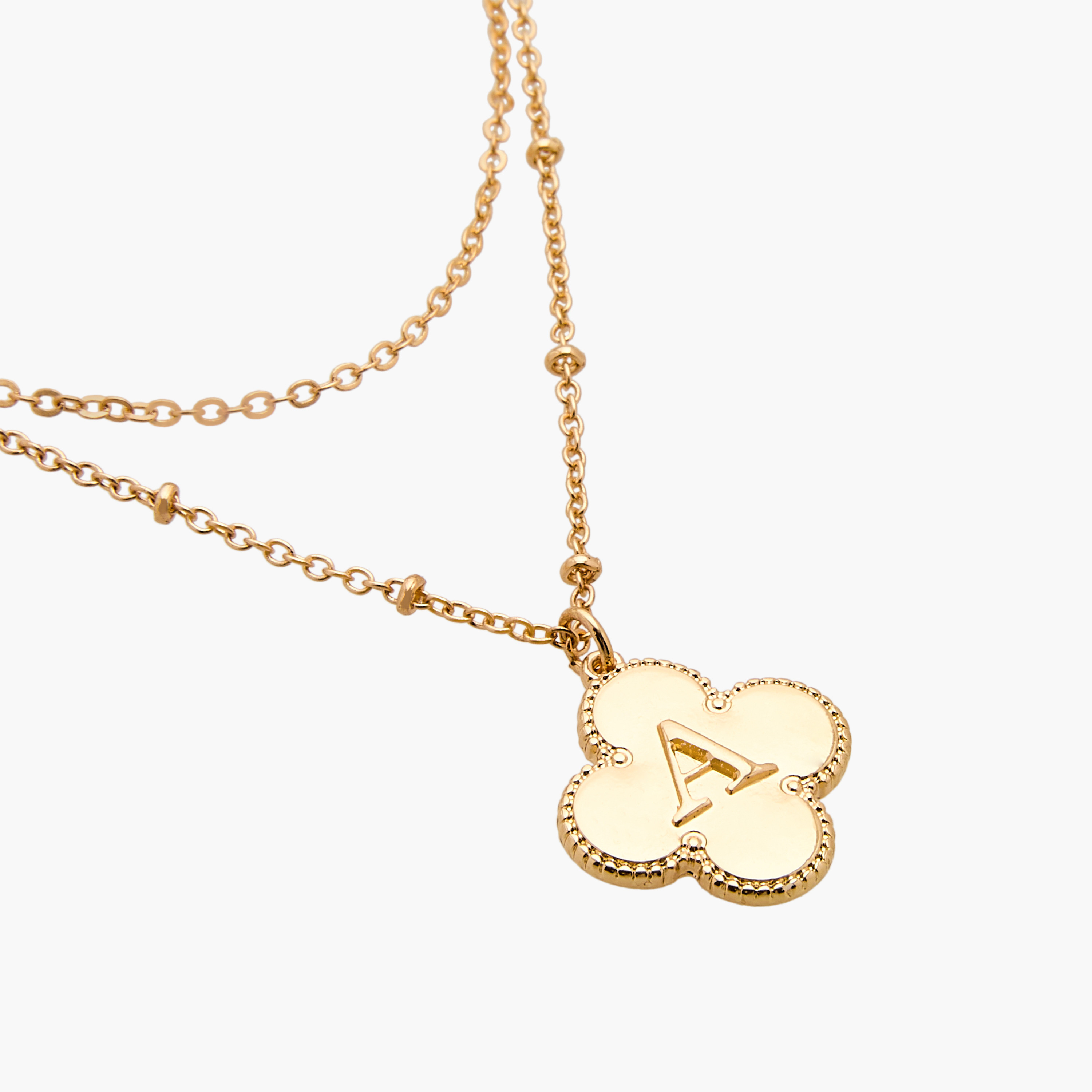 Layered Initial A Pendant Necklace with Lobster Clasp Closure-women-watchesandjewellery-jewellery-necklacesandpendants-image-5