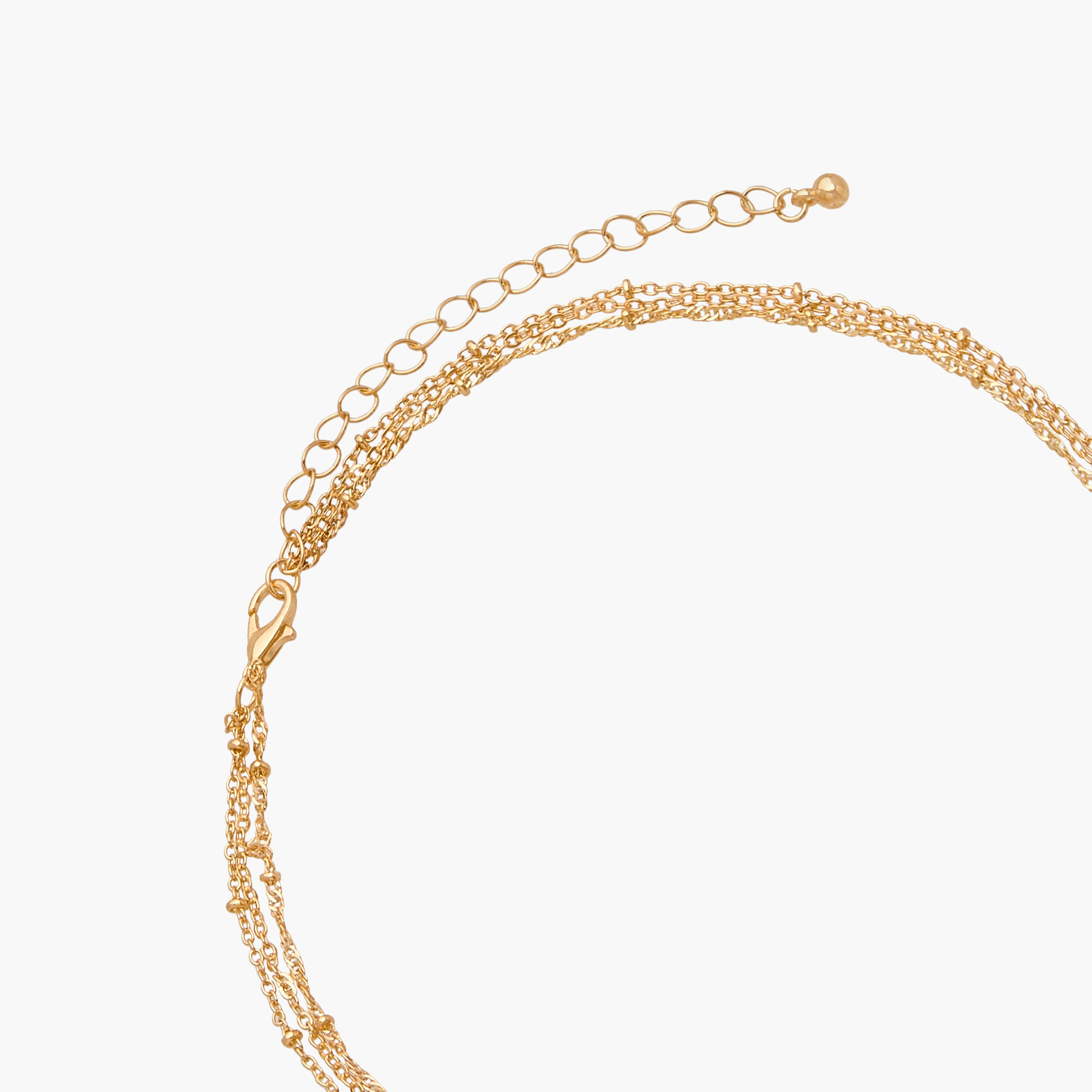 Layered Initial F Pendant Necklace with Lobster Clasp Closure-women-watchesandjewellery-jewellery-necklacesandpendants-image-4