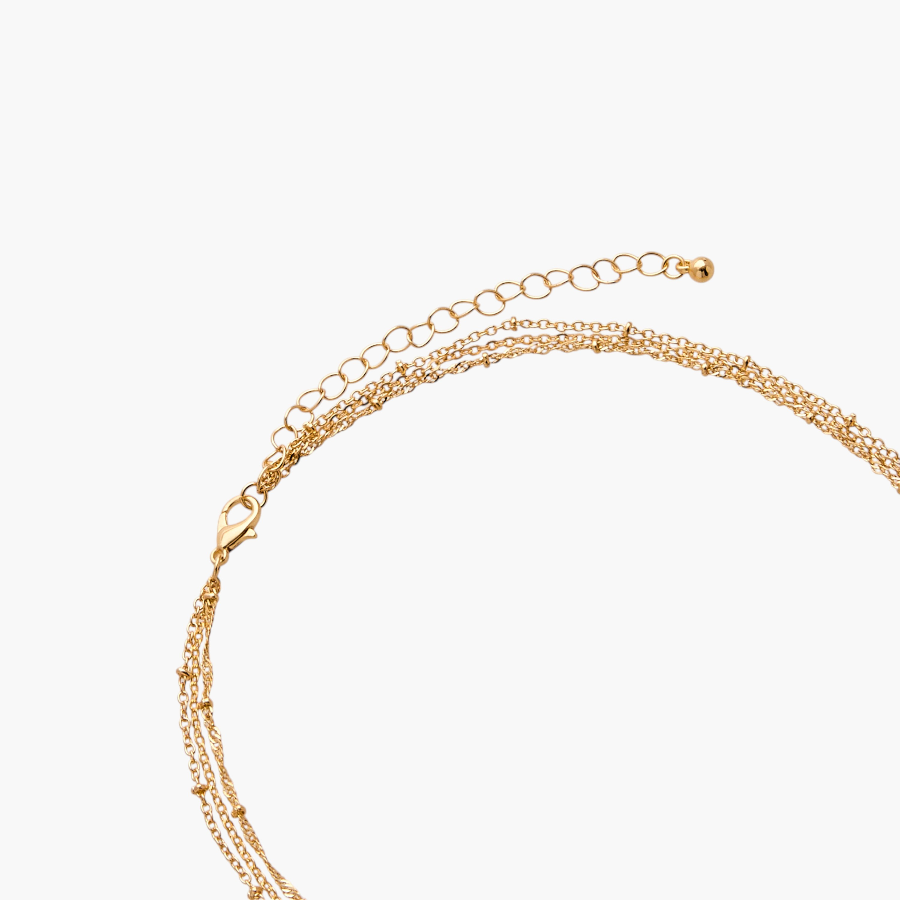 عقد طبقات بدلاية حرف ومشبك إغلاق-women-watchesandjewellery-jewellery-necklacesandpendants-image-4