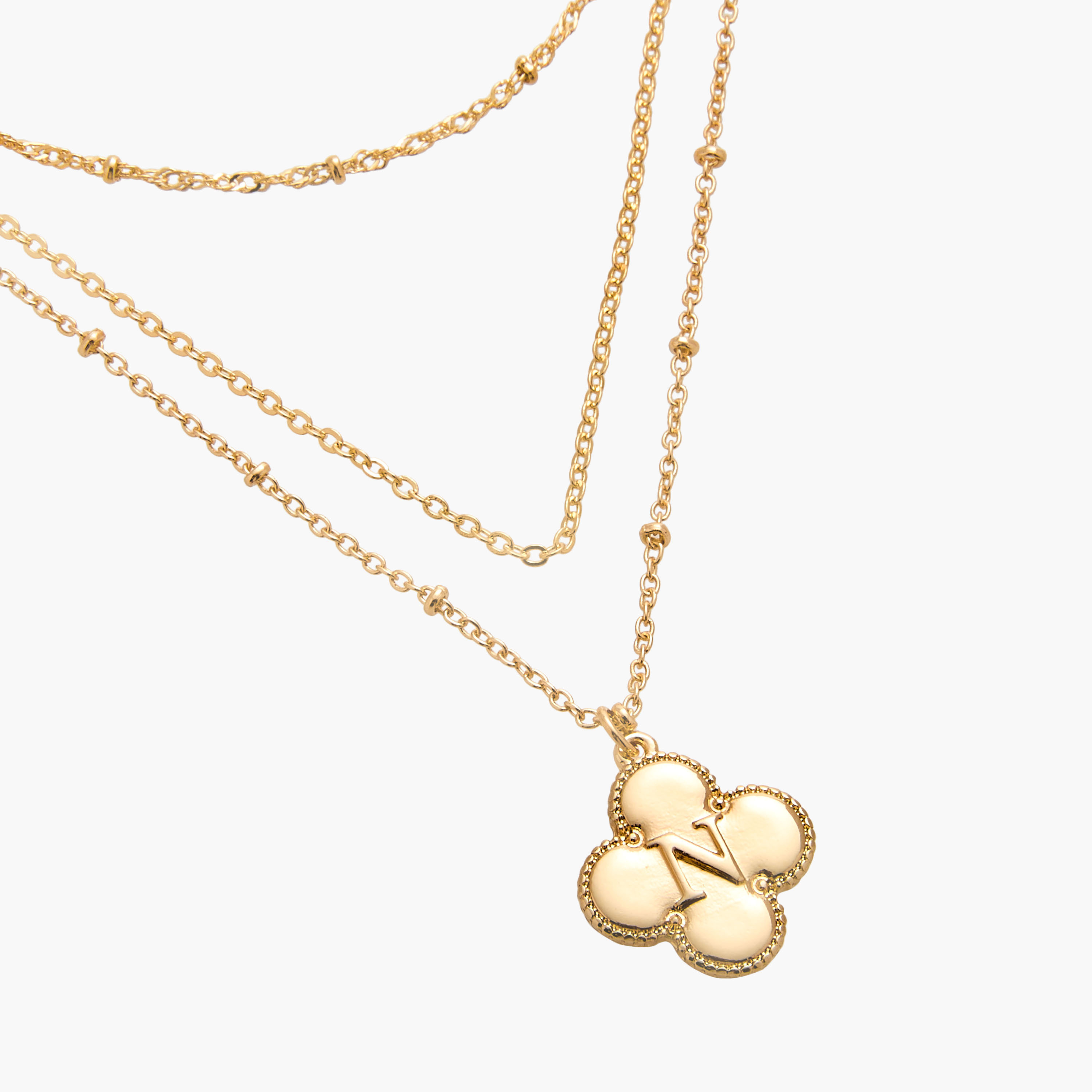 Alphabet N Pendant Layered Necklace with Lobster Clasp-women-watchesandjewellery-jewellery-necklacesandpendants-image-5