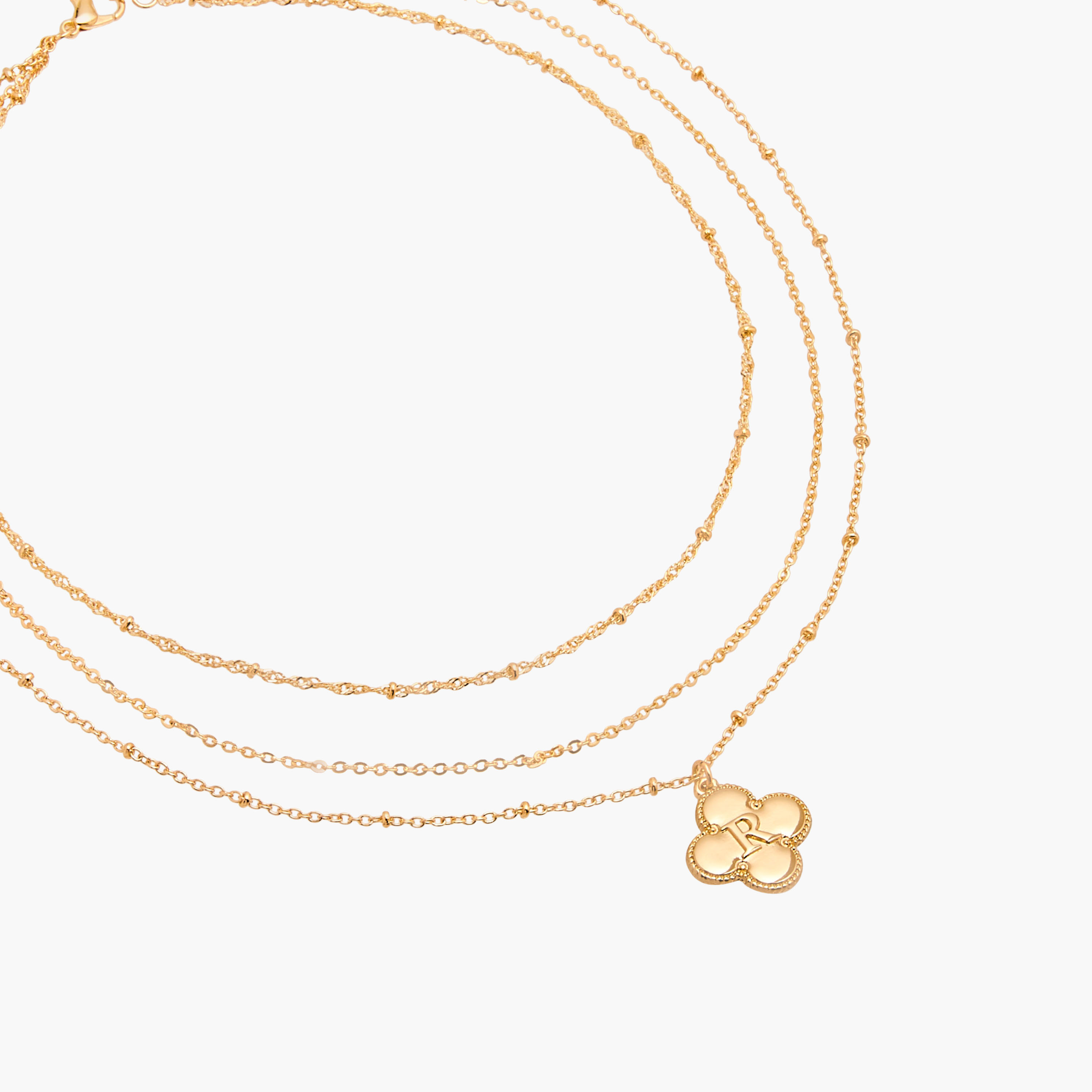 Alphabet R Pendant Layered Necklace with Lobster Clasp-women-watchesandjewellery-jewellery-necklacesandpendants-image-3