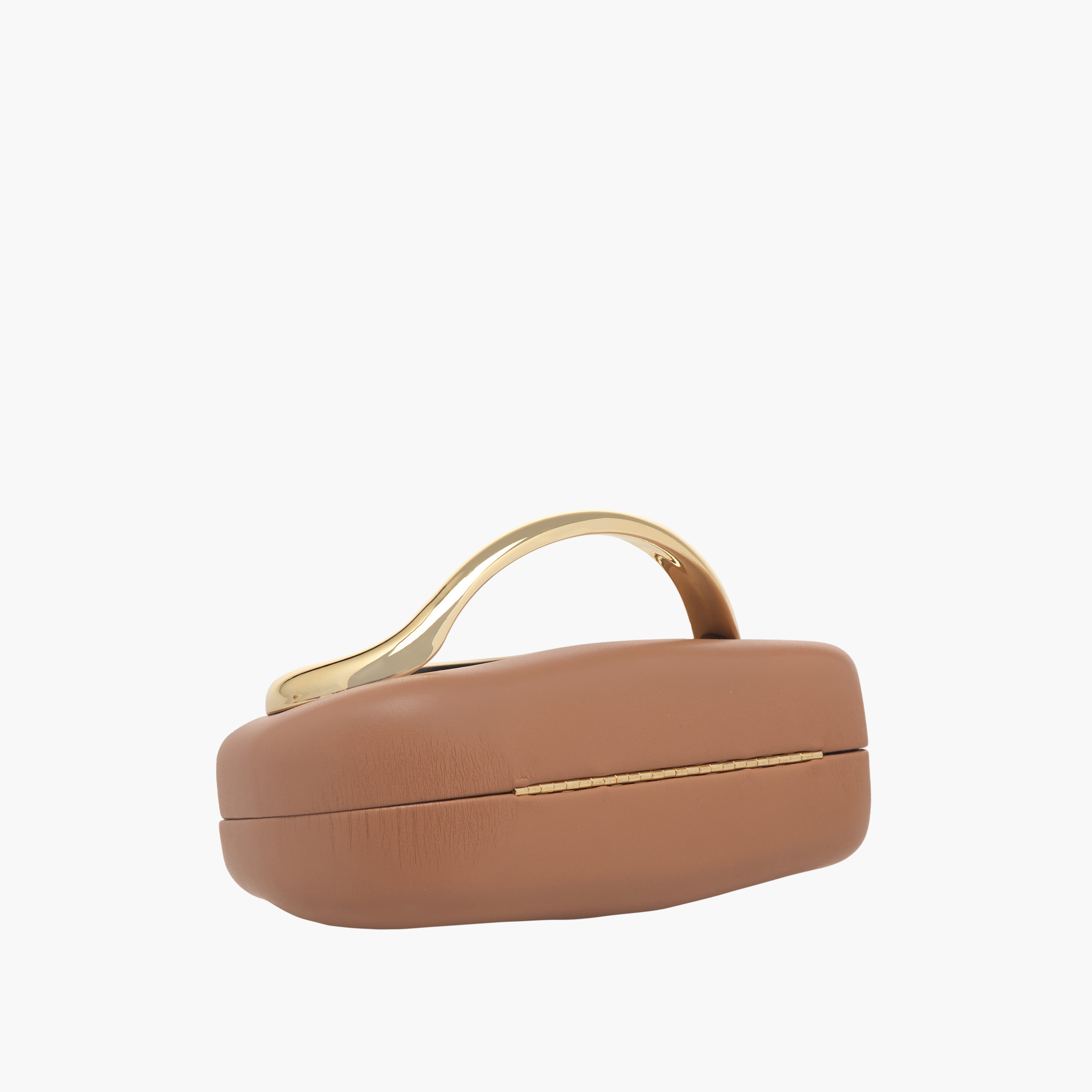 Metal Trim Clutch Bag with Chain Strap-women-bagsandwallets-handbags-image-7