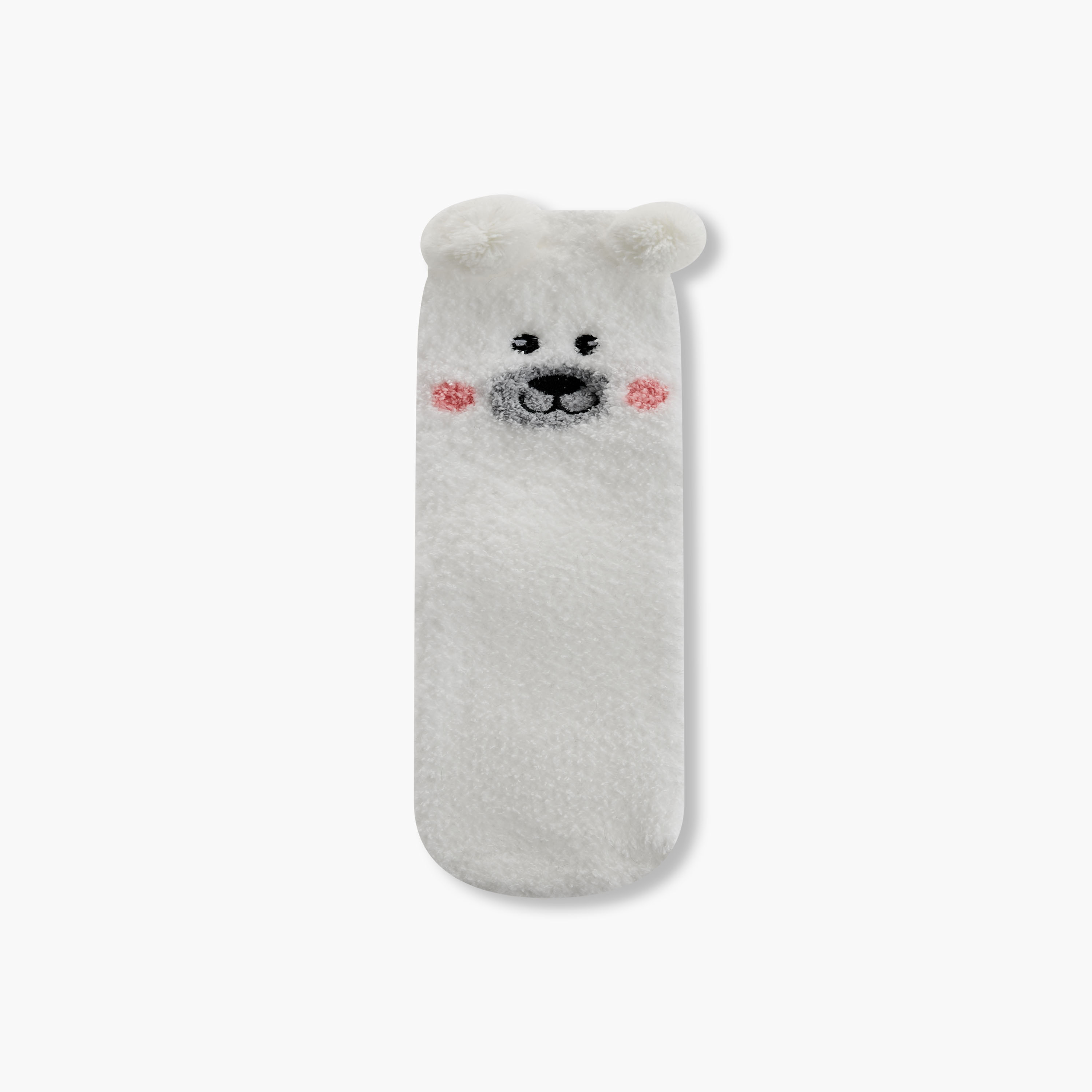 طقم جوارب وقناع عين بطبعات دب قطبي-women-socksandstockings-image-2