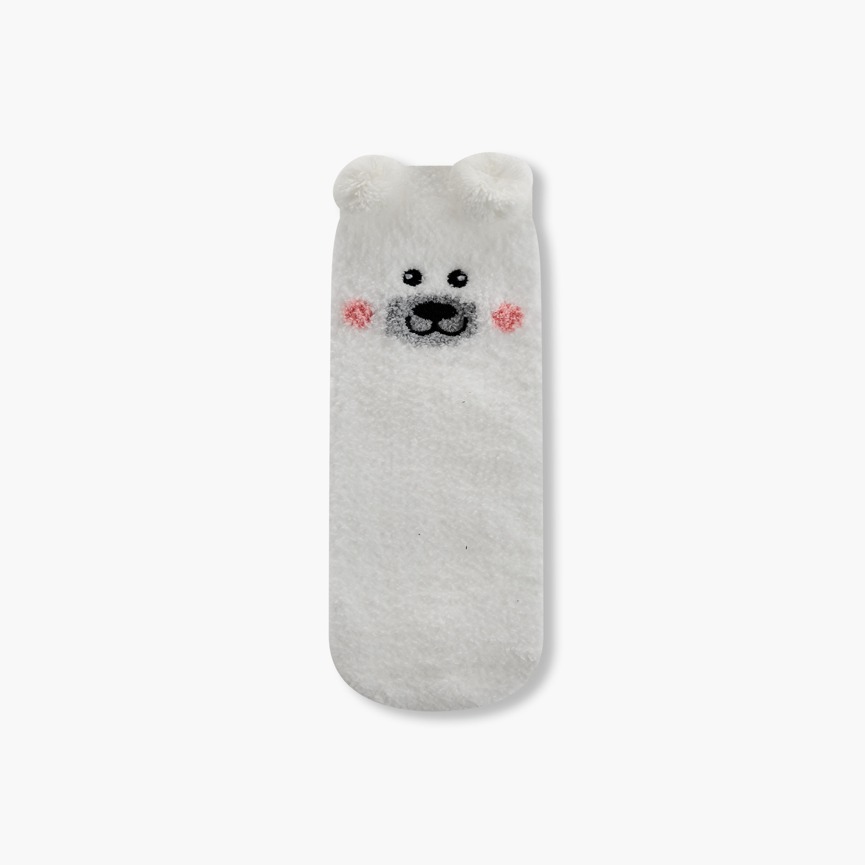 طقم جوارب وقناع عين بطبعات دب قطبي-women-socksandstockings-image-3