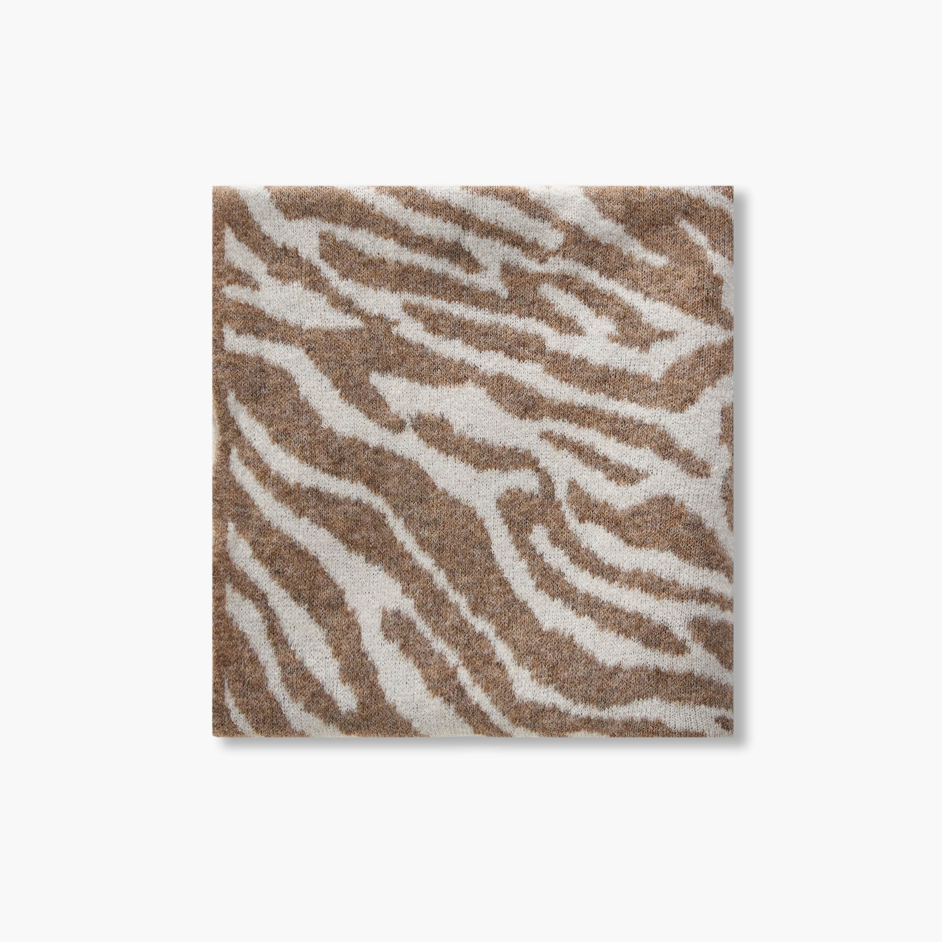 Scarf Triangle Polyester Animal Print Multicolour-women-winterwear-scarves-image-5