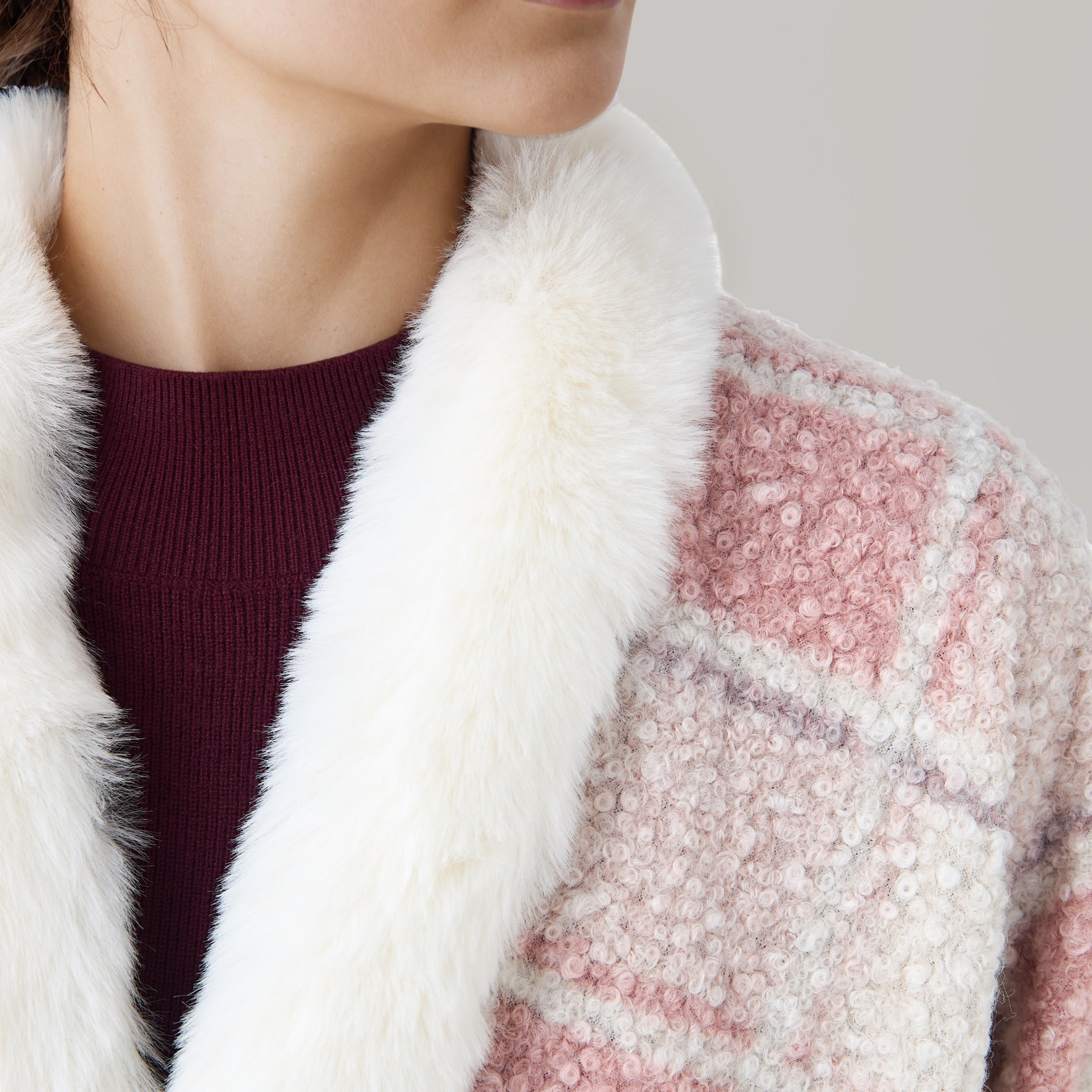 Longline Checked Cape-women-winterwear-cardigansandjumpers-cardigans-image-5