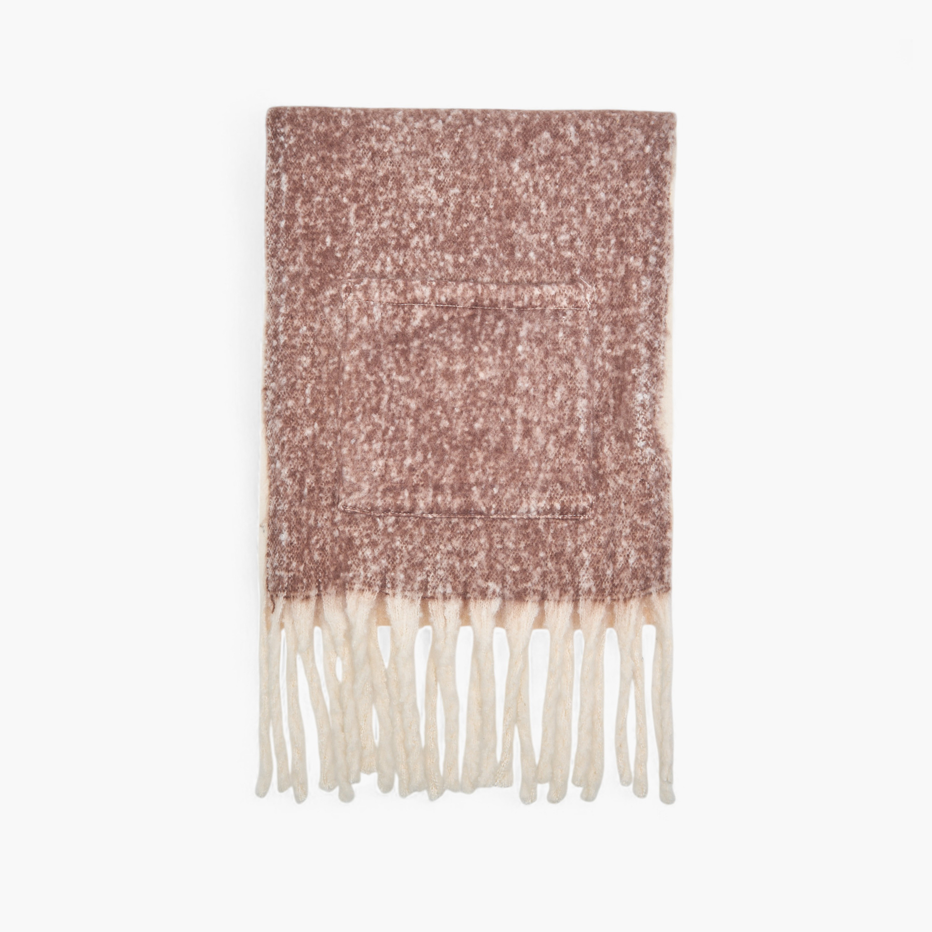 Scarf Fringe Accent Polyester Multicolour-women-winterwear-scarves-image-3