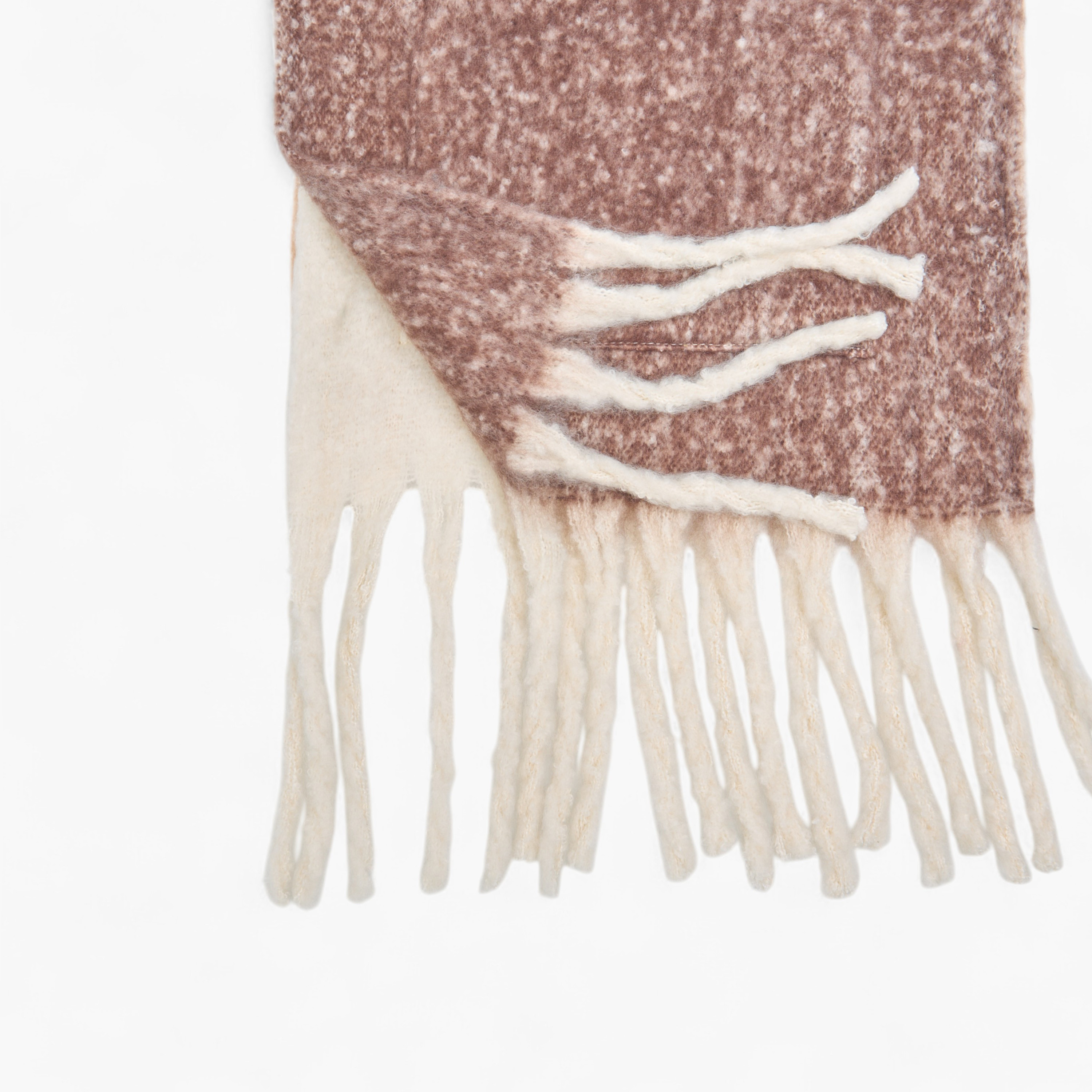 Scarf Fringe Accent Polyester Multicolour-women-winterwear-scarves-image-4