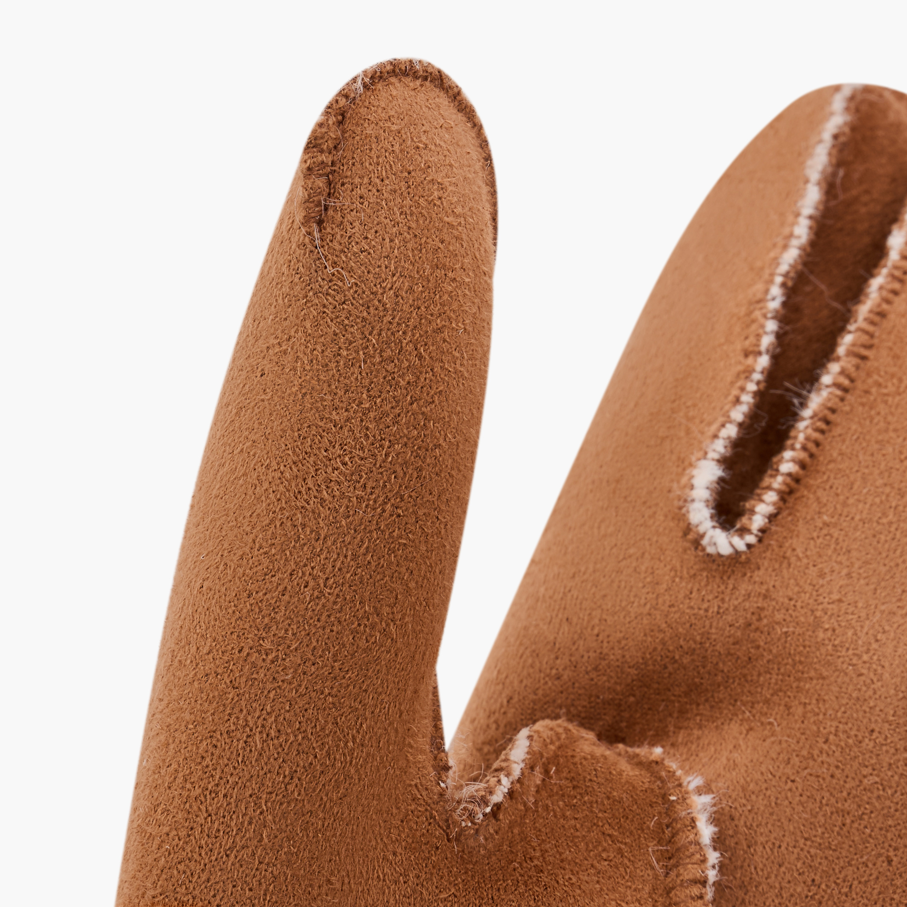 Suede Fur Trim Polyester Winter Gloves-women-clothingaccessories-gloves-image-7
