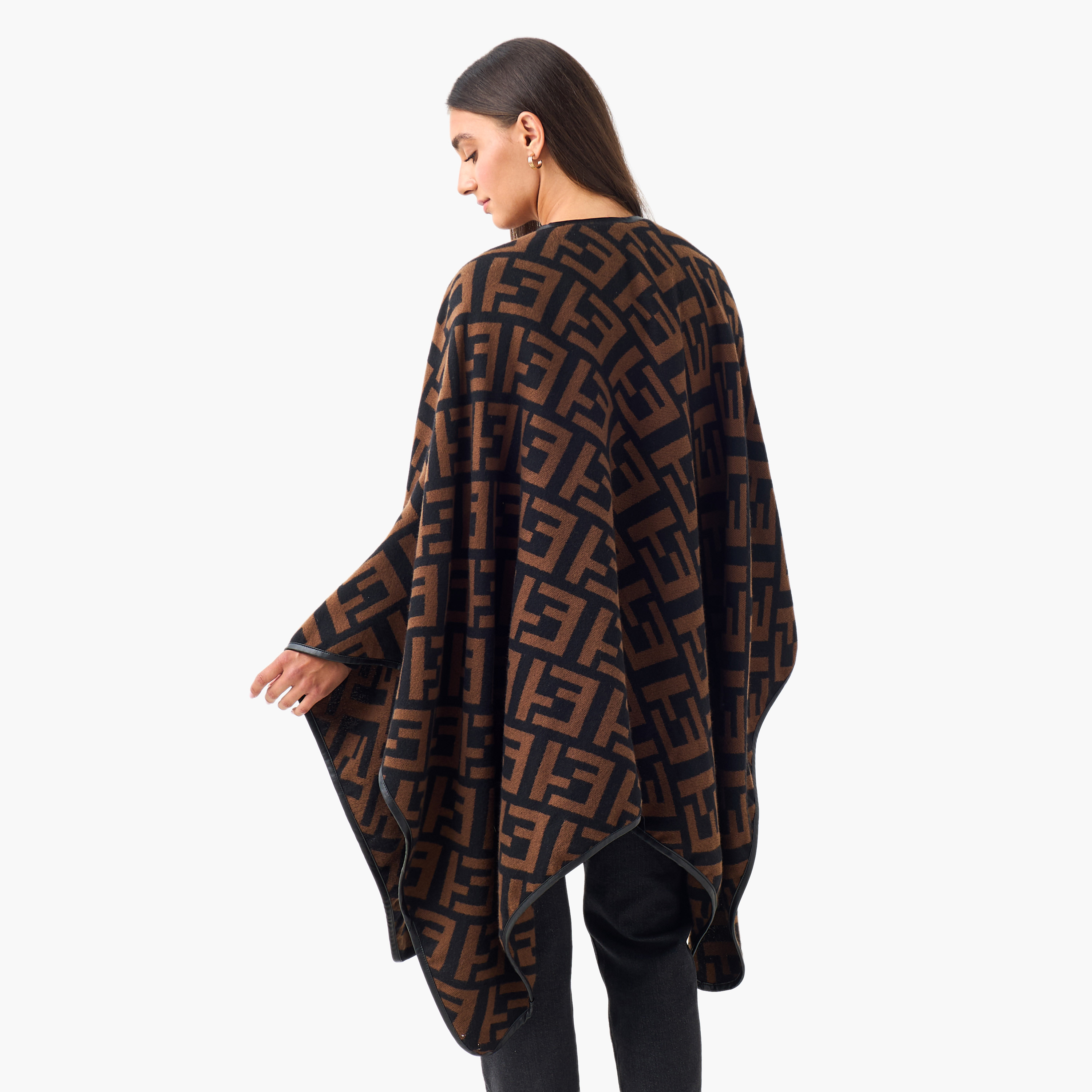 Cape Scarf Monogram Print-women-winterwear-scarves-image-4