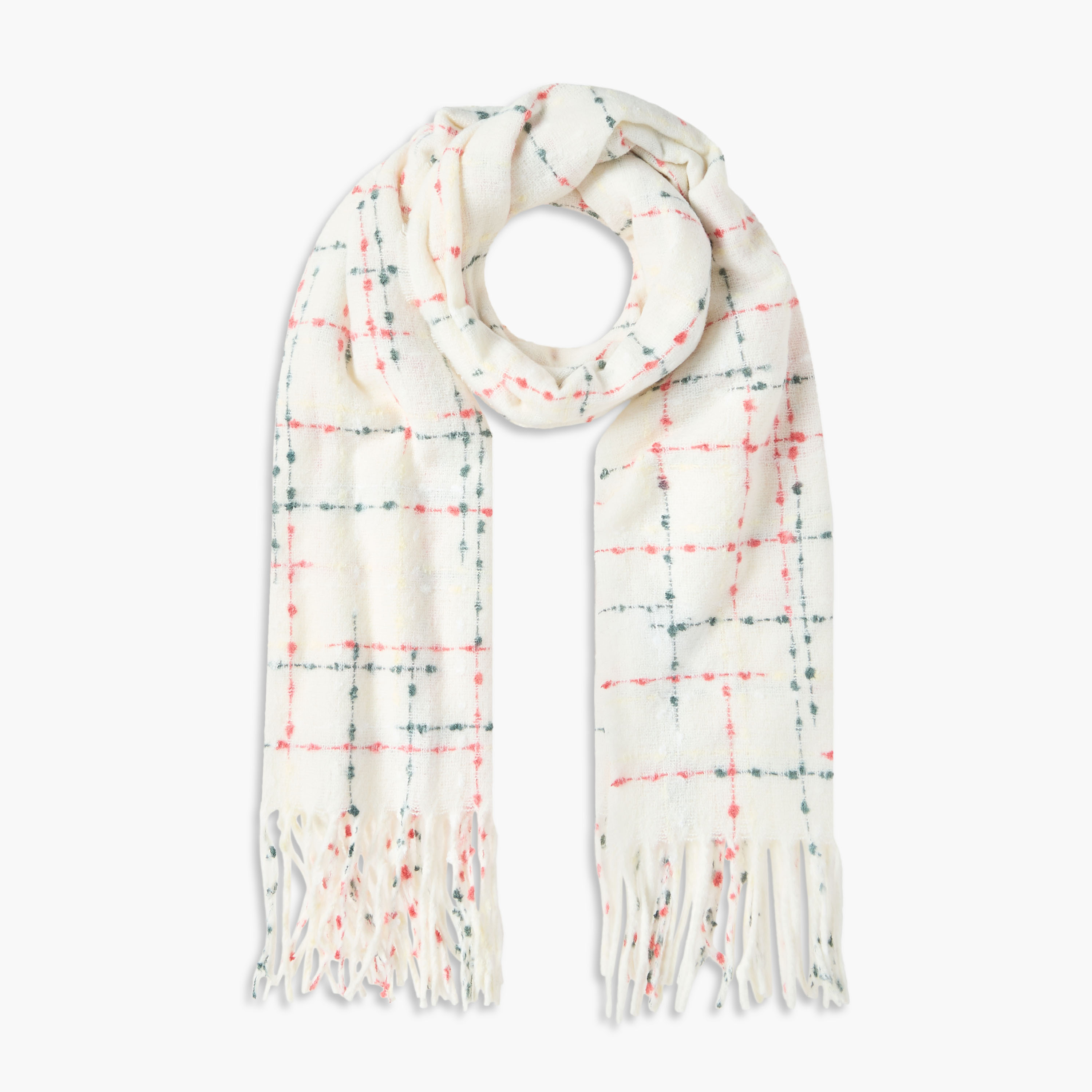 Scarf Fringe Accent Multicolour-women-winterwear-scarves-image-1
