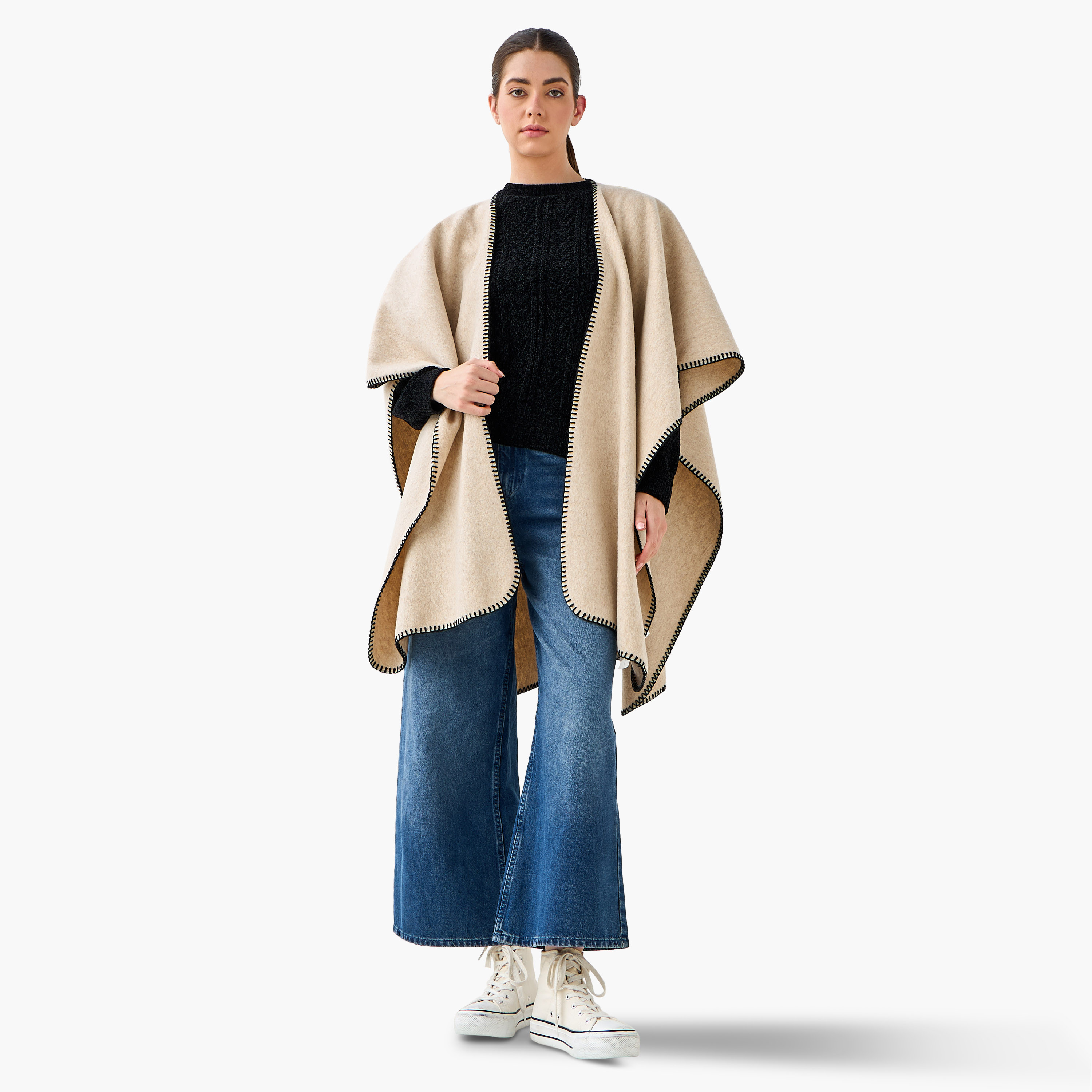 Blanket Stitch Cape-women-winterwear-cardigansandjumpers-cardigans-image-2