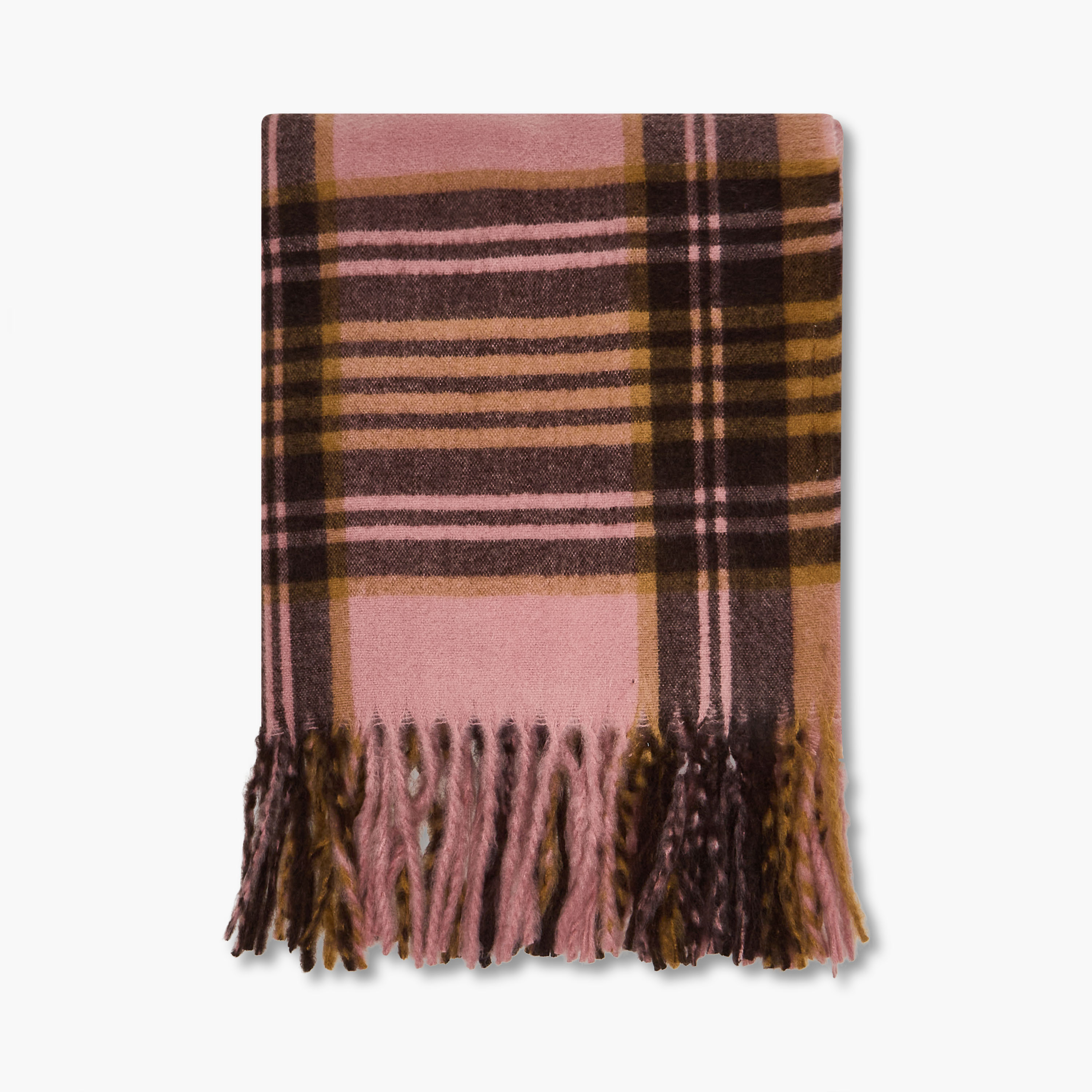 وشاح بوليستر ملون كاروهات-women-winterwear-scarves-image-3