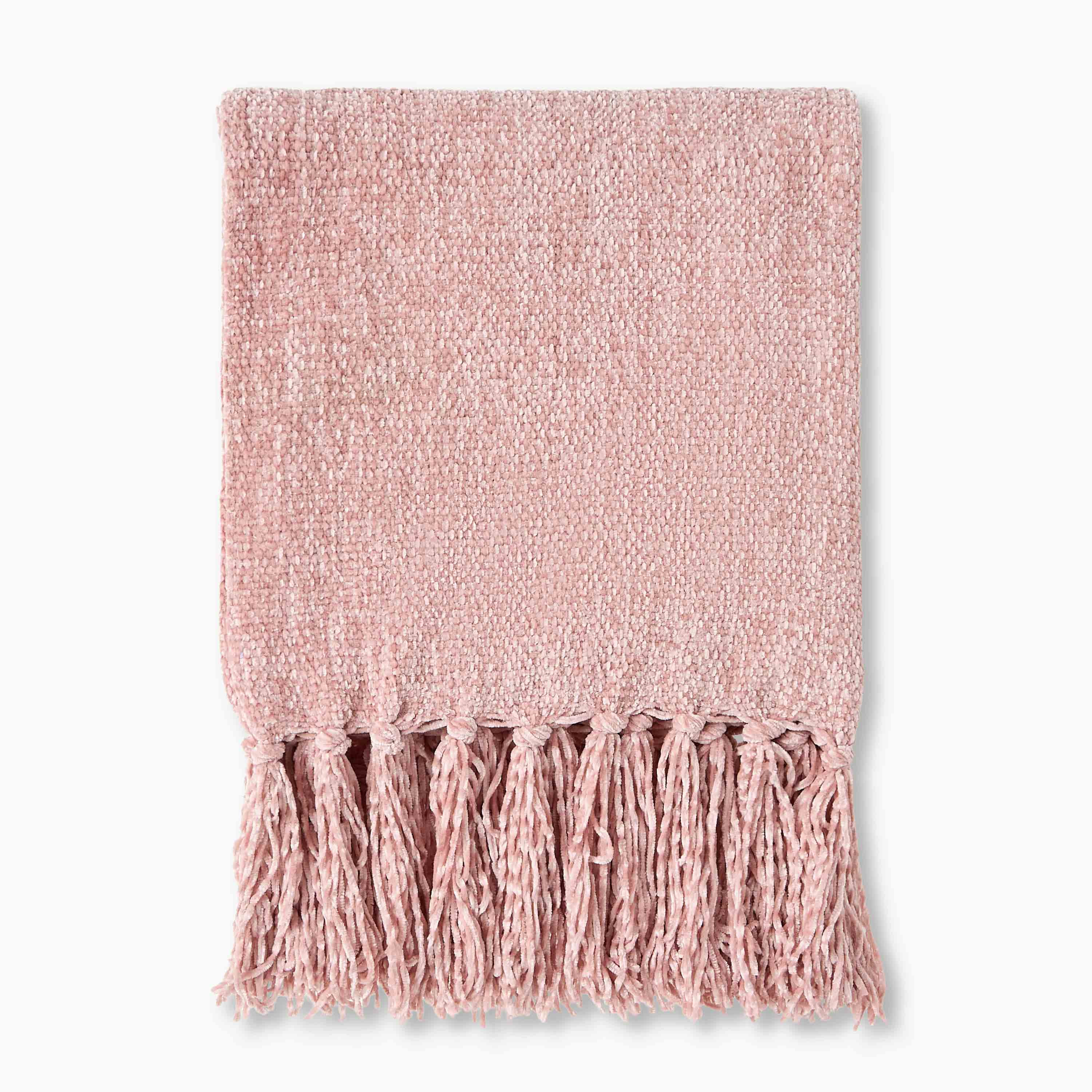Scarf Fringe Detail Chenille Pink-women-winterwear-scarves-image-3