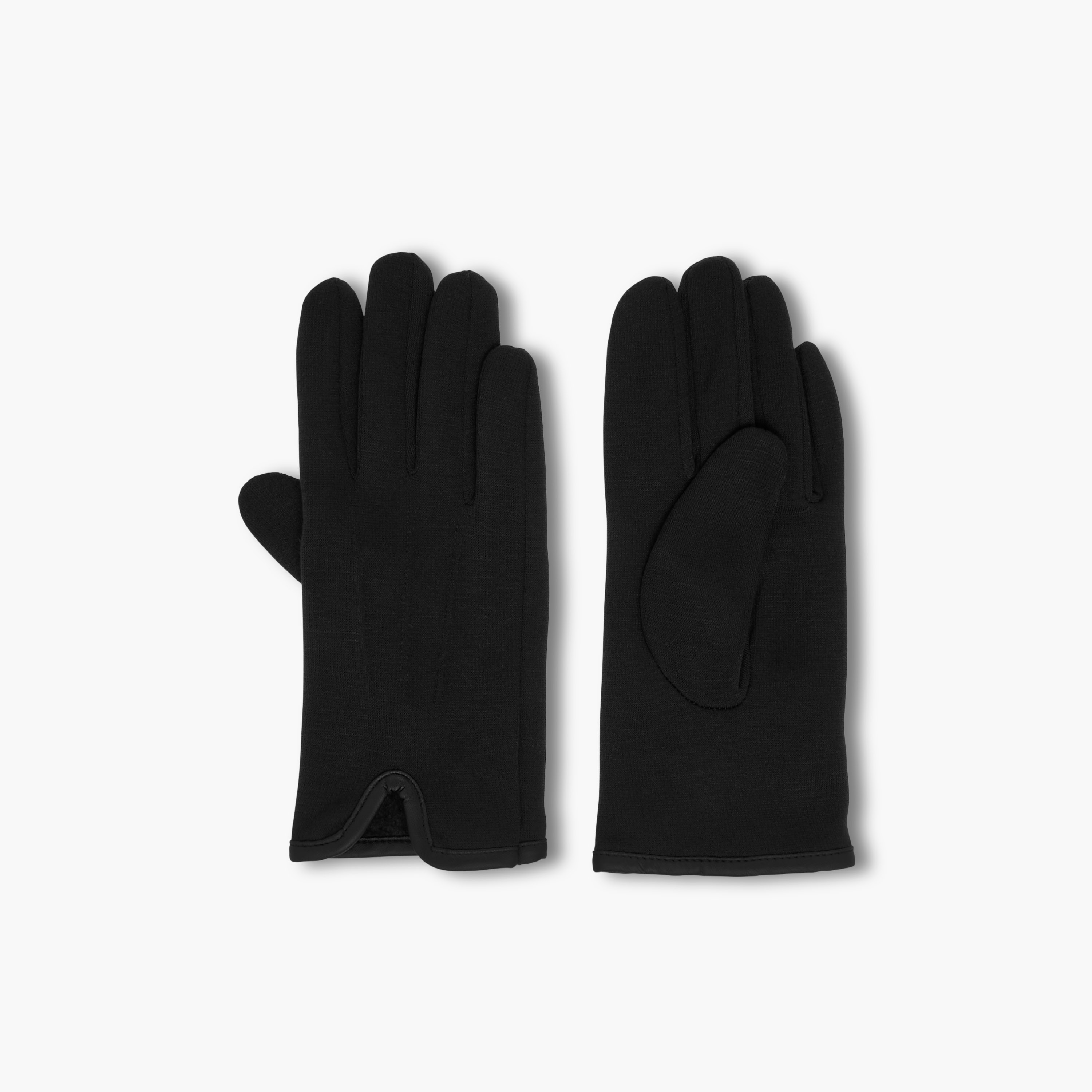 قفازات جلد سويدي بوليستر شتوية-women-winterwear-gloves-image-1