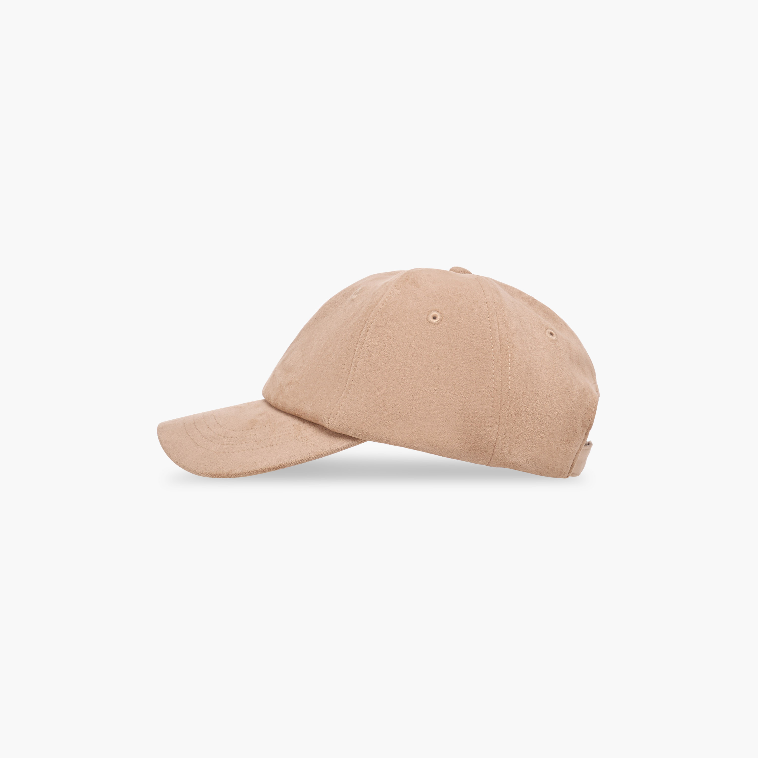 Suede Cap with Hook and Loop Closure-women-clothingaccessories-capsandhats-image-4